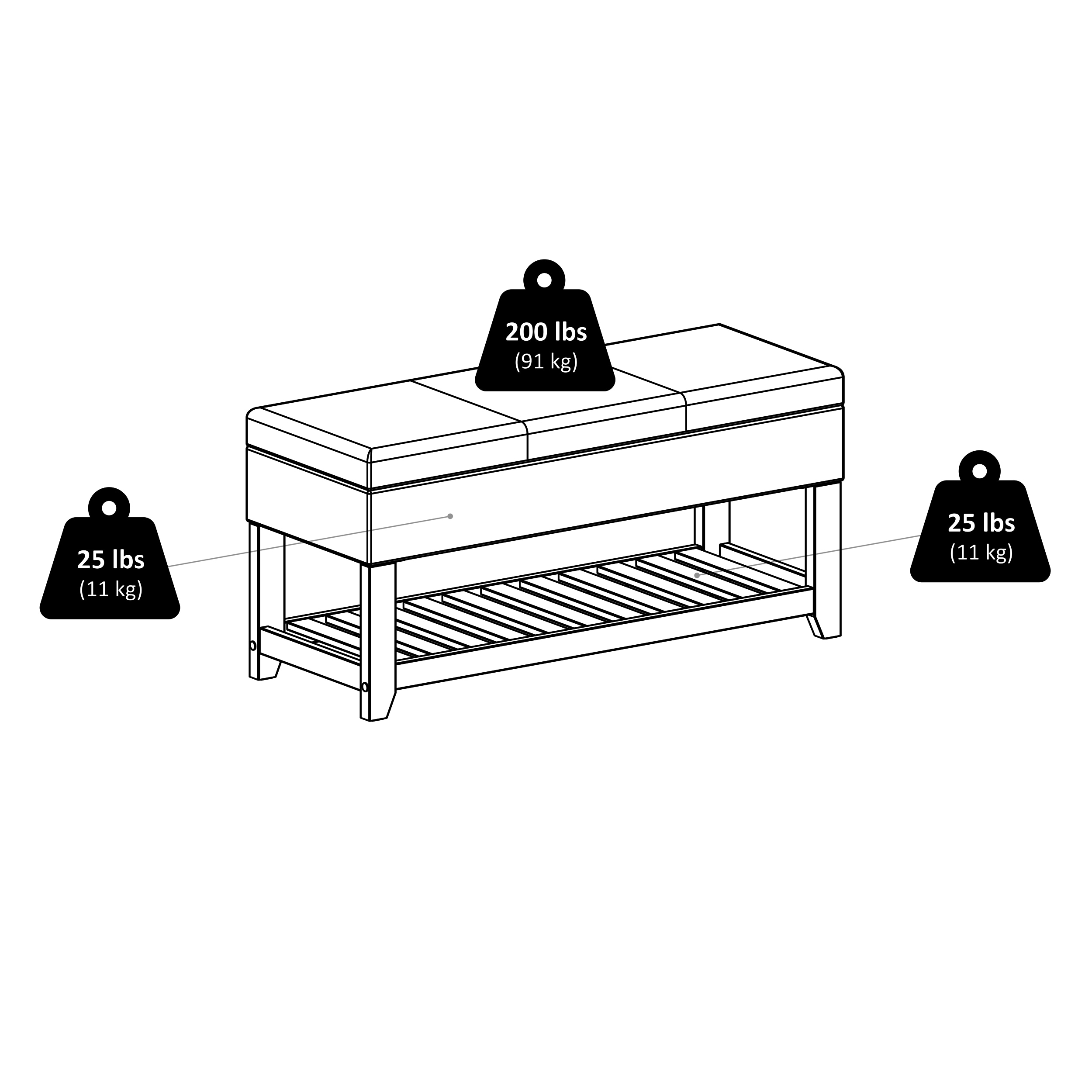Winsome Wood 94143 bench - View #7