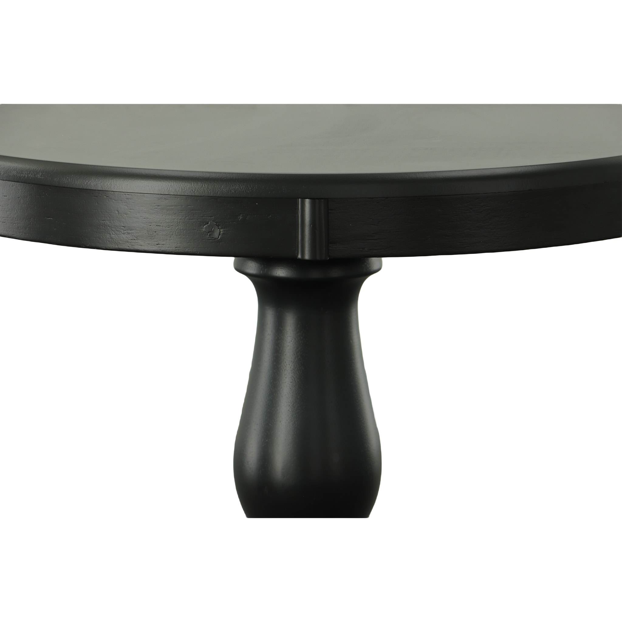 Fairview 30" Dark Wood Round Pedestal Dining Table
