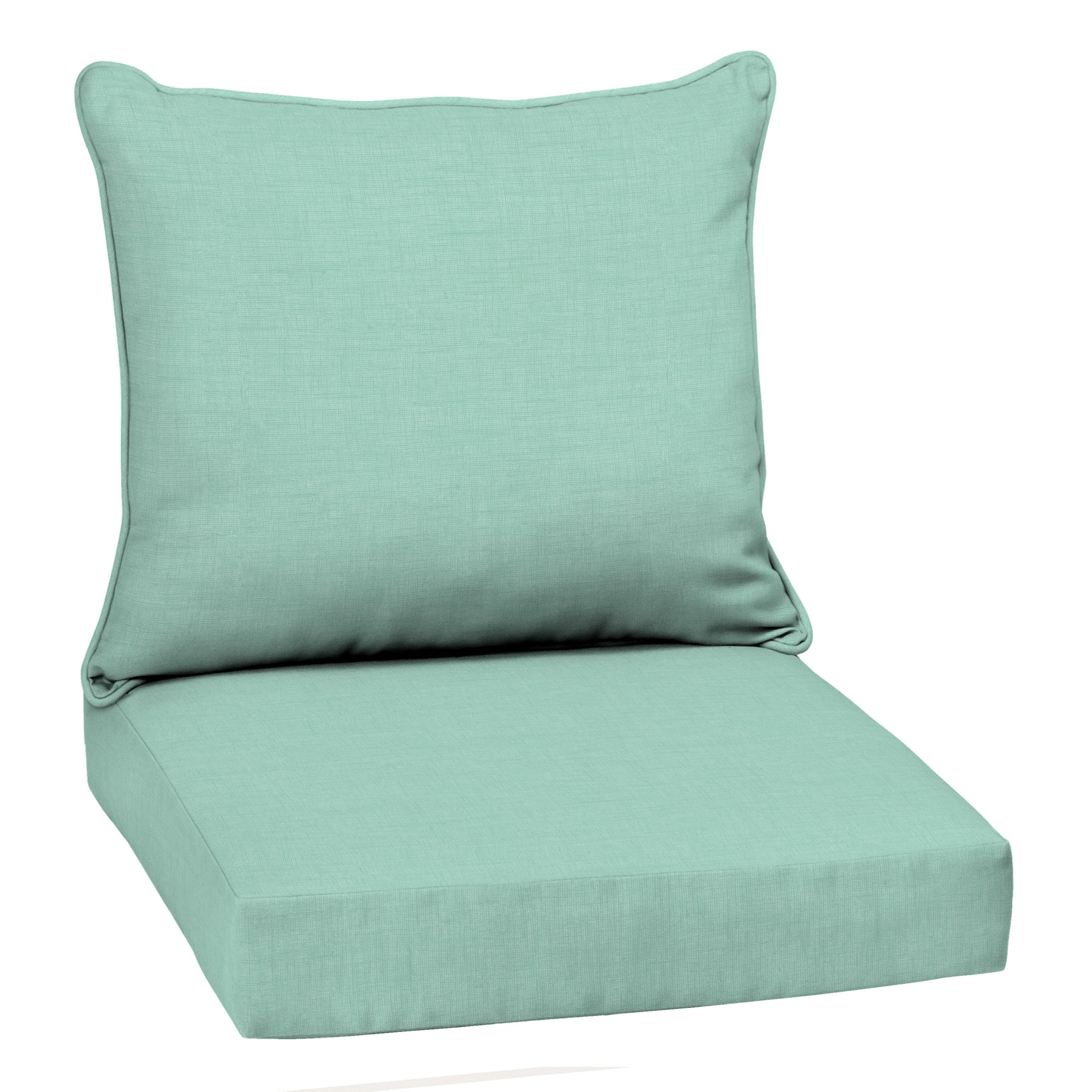 High Back Chair Cushion with Ties, Indoor/Outdoor Replacement Cushions Sofa  Chair Cushion Mat Recliner Cushion, Green