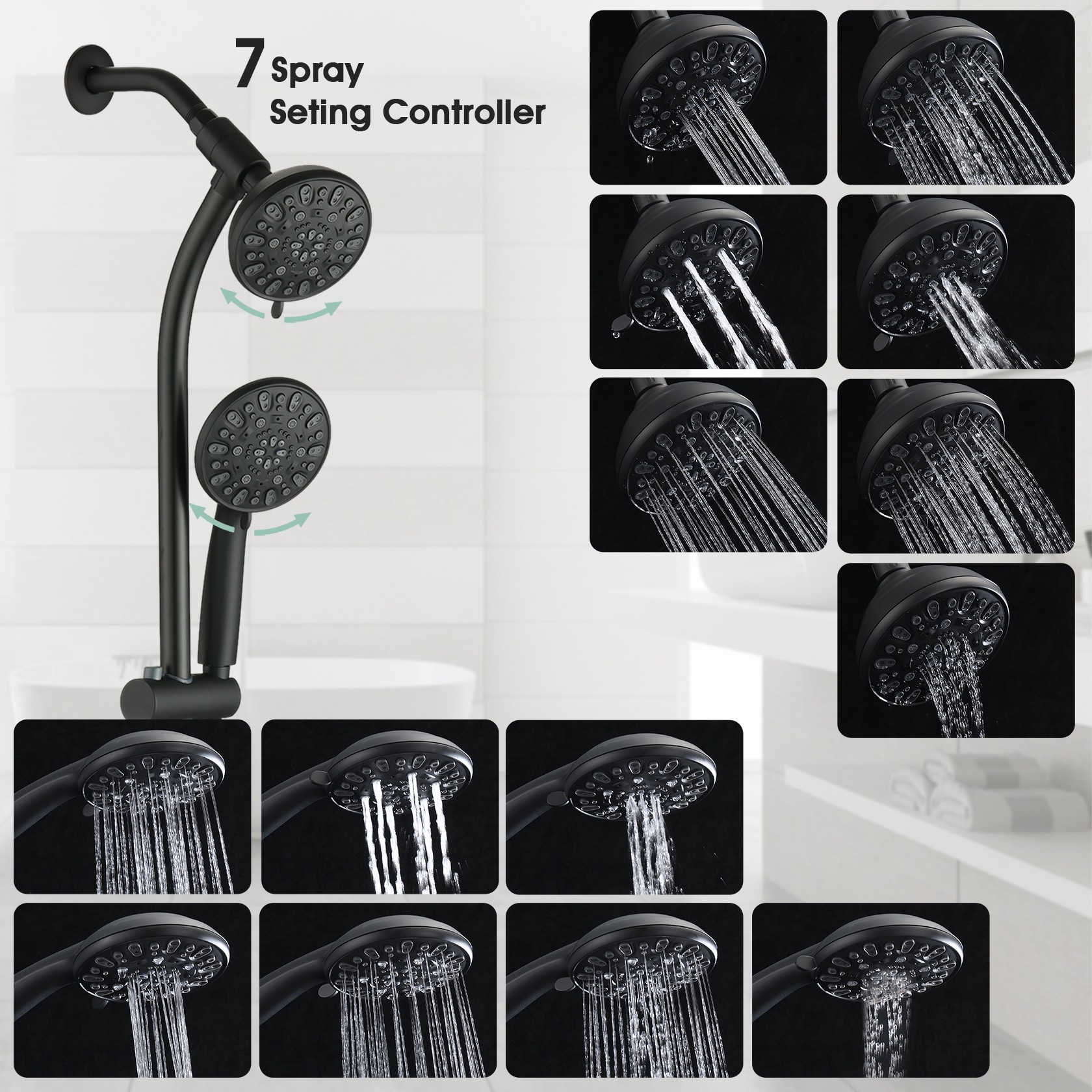 Mondawe MD-JMSW55443 Showerhead-Bar-Panels - View #4