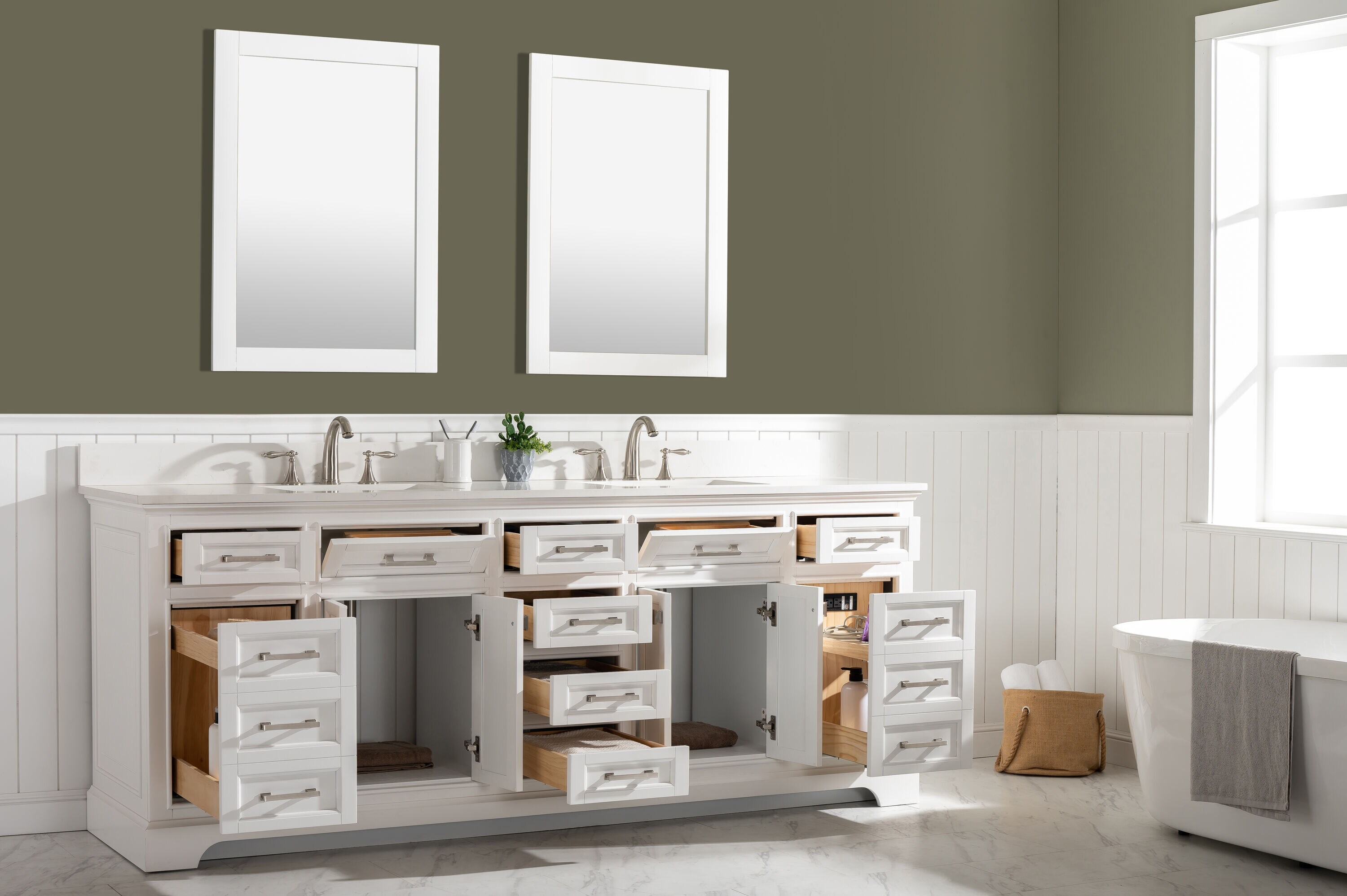 Design Element ML-84-WT Bath-Vanity-Combo - View #15