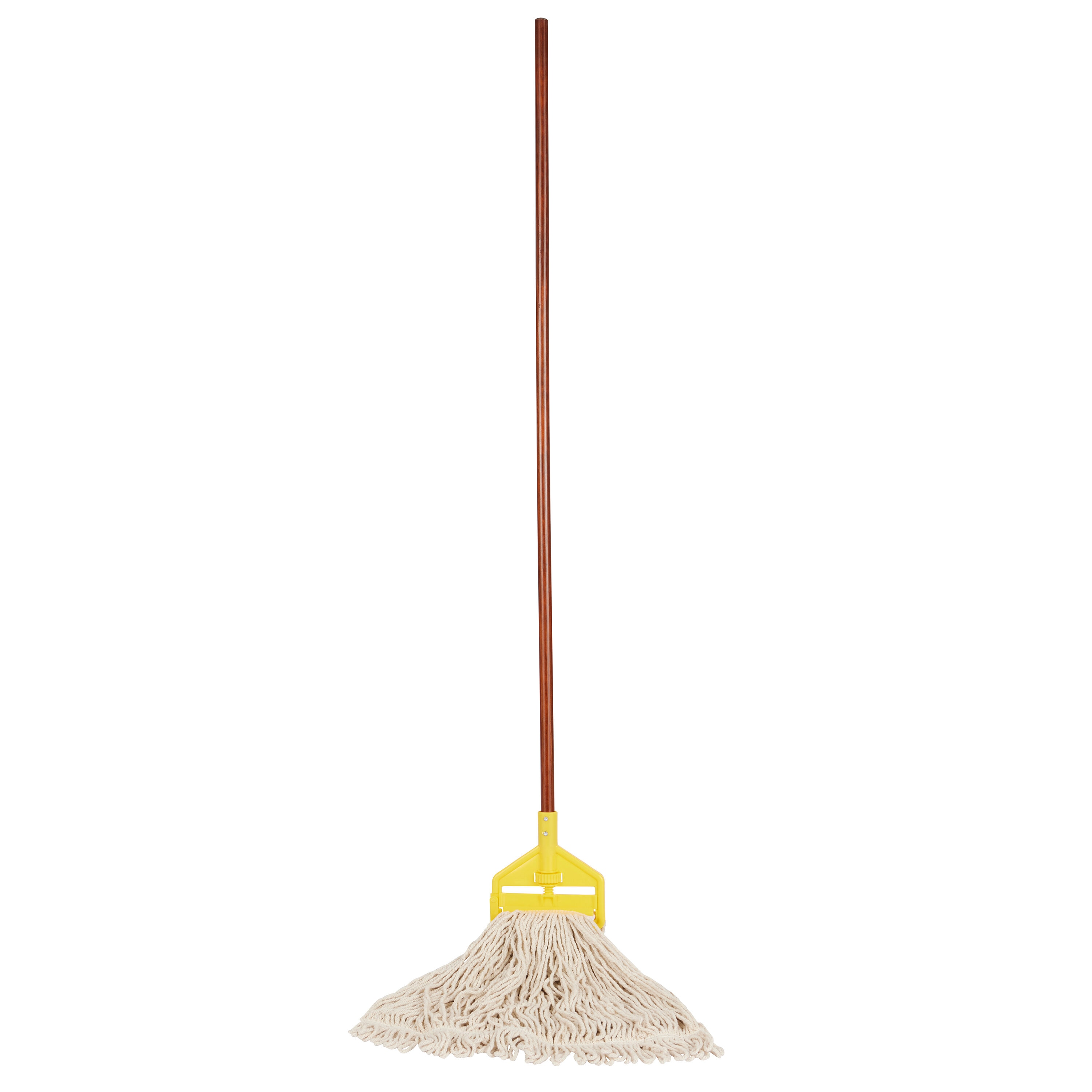 Wet String Floor Mop Heavy Duty Classic with Wooden Handle 4-ply
