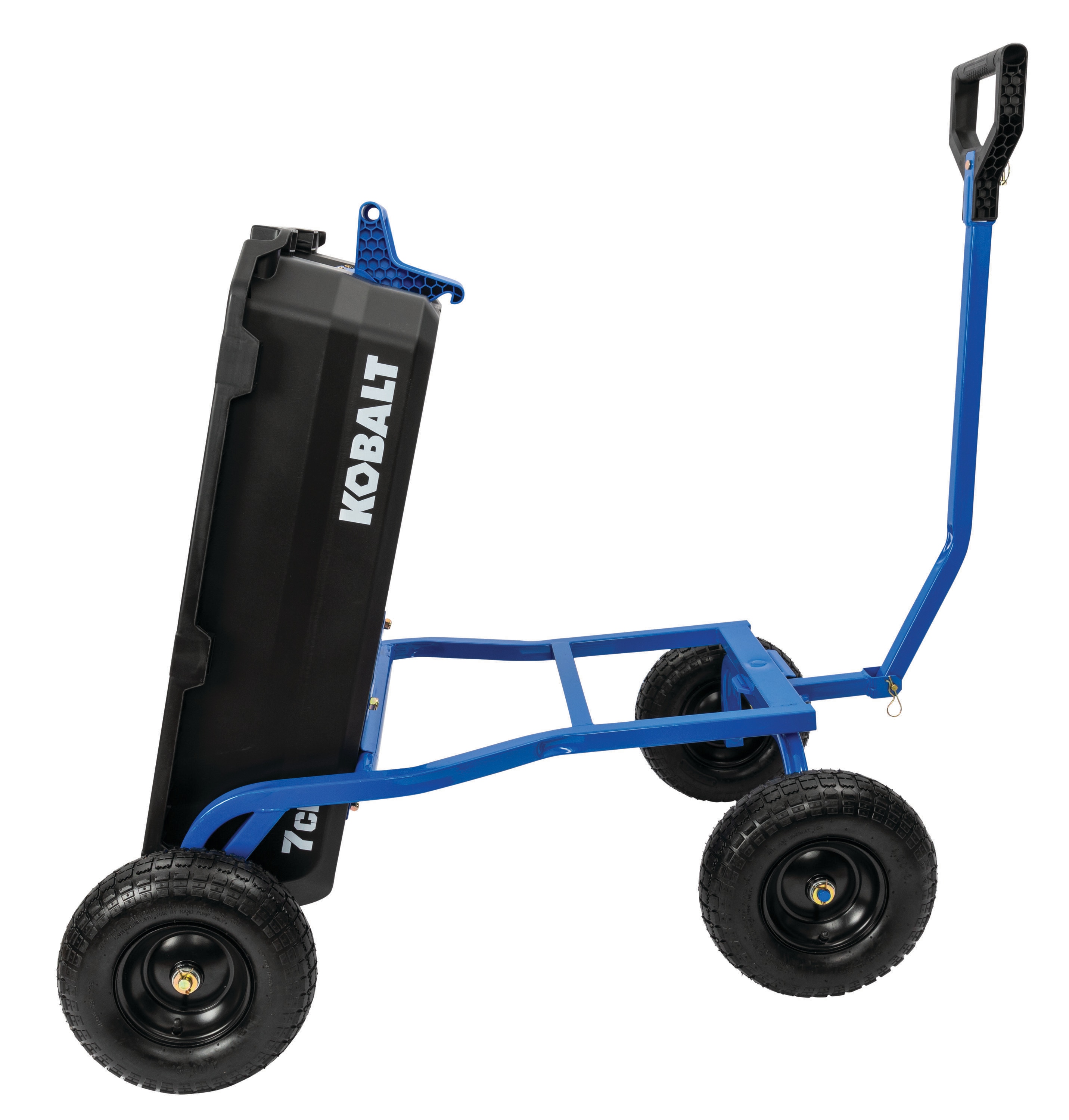 Kobalt 7cu ft Poly Yard Cart in the Yard Carts department at
