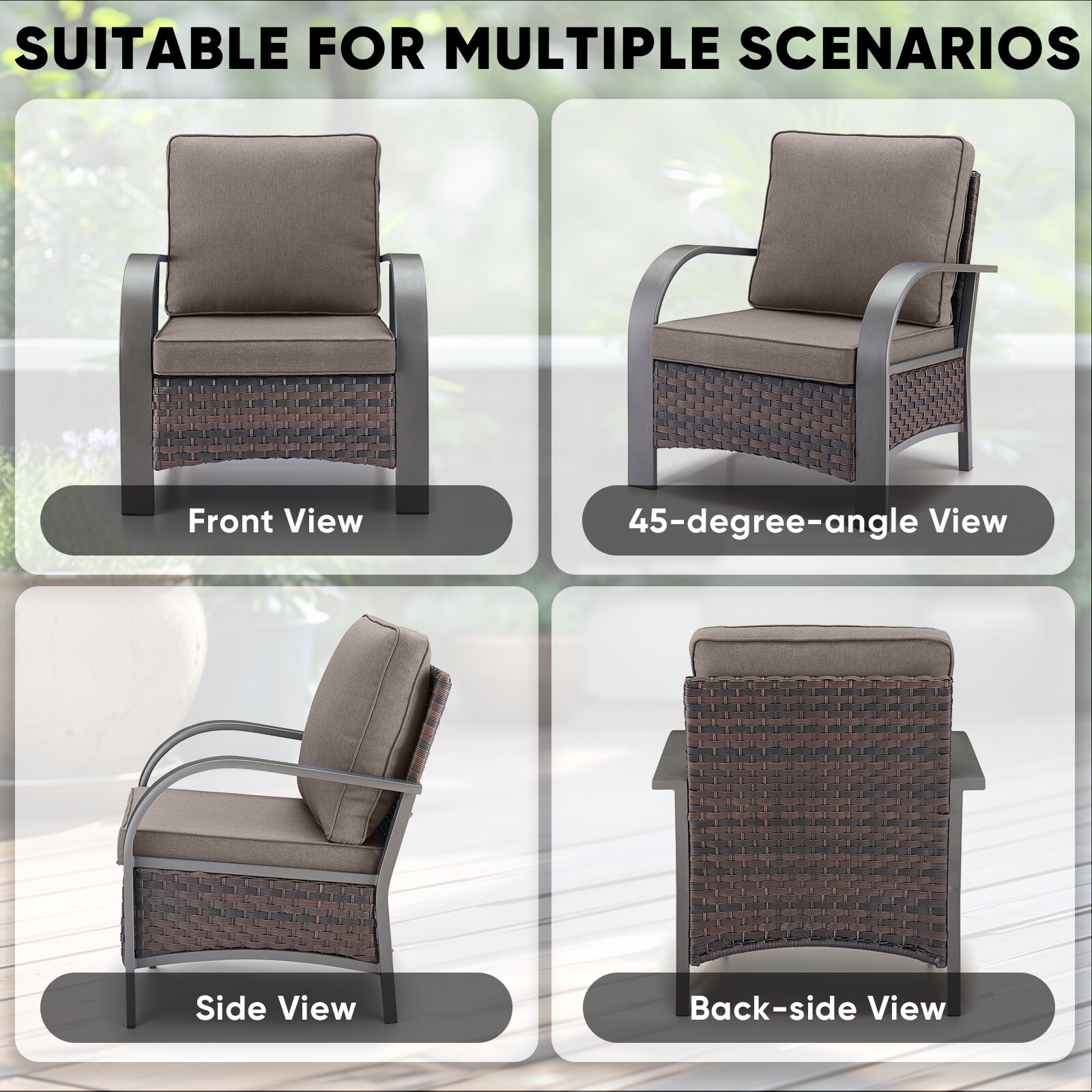 Jeehope PATZB1111001BR-3 Patio-Conversation-Sets - View #6