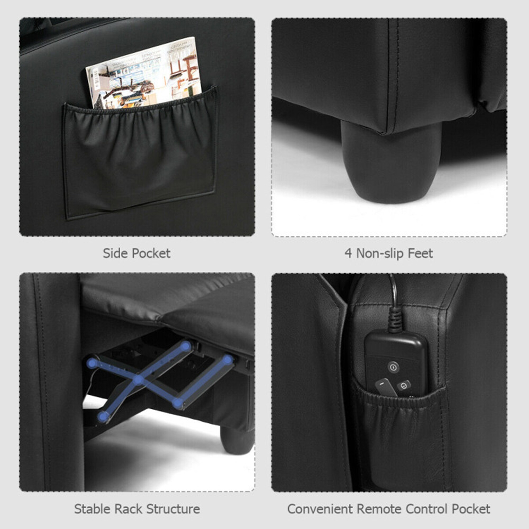 Clihome ER002-BL recliners - View #12