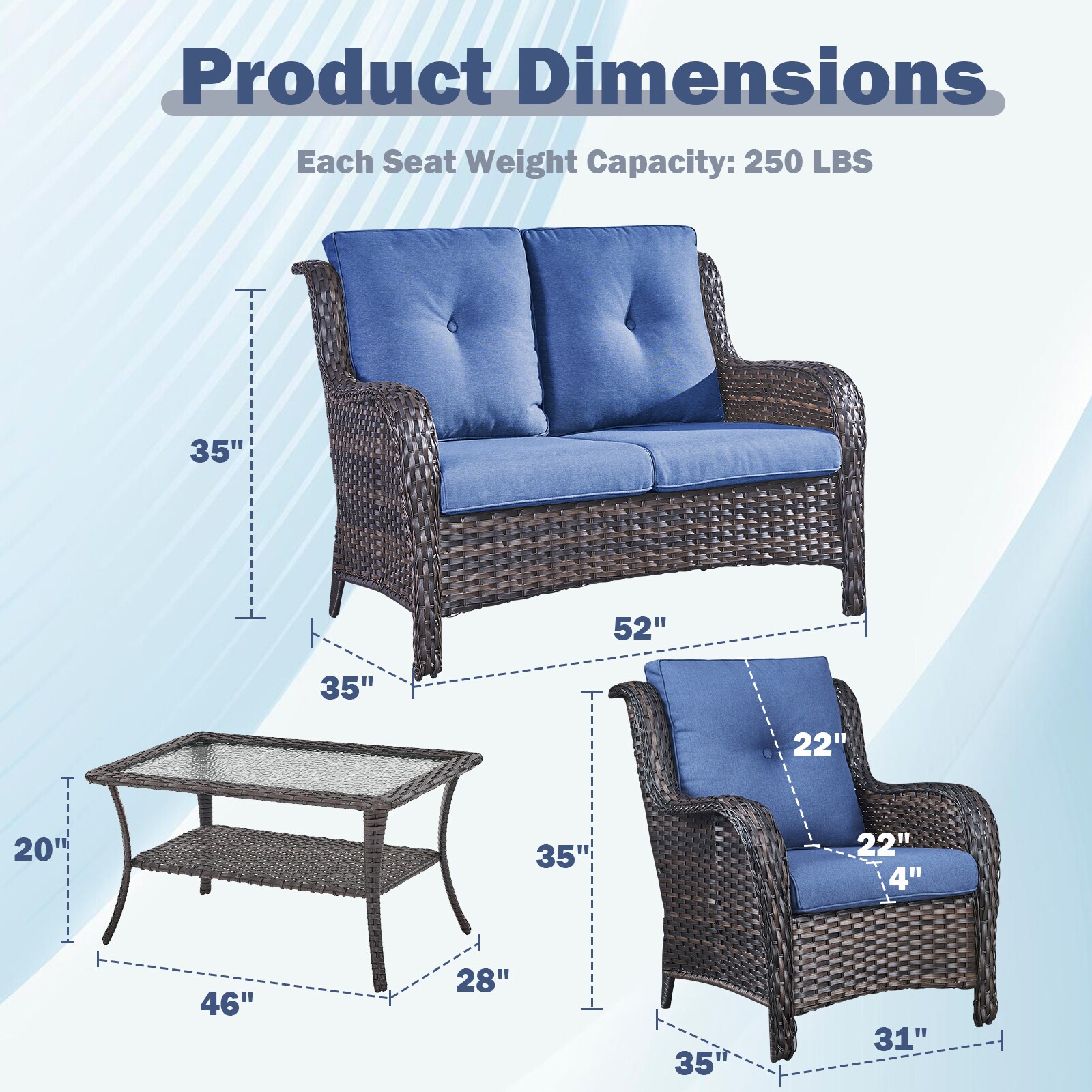 Pocassy PA038006014111-1 Patio-Conversation-Sets - View #8