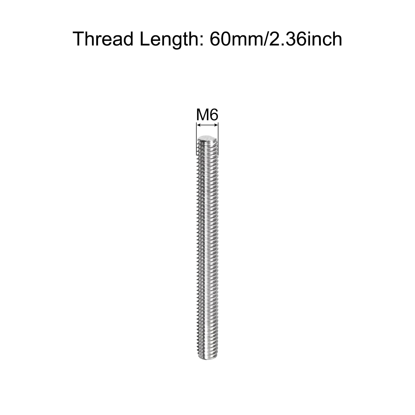Unique Bargains S26041000UX6445 Threaded-Rod - View #2