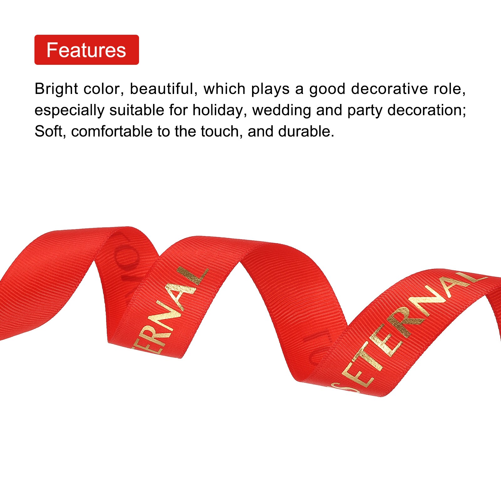 Unique Bargains S25112500UX3399 Decorative-Bows-Ribbon - View #3