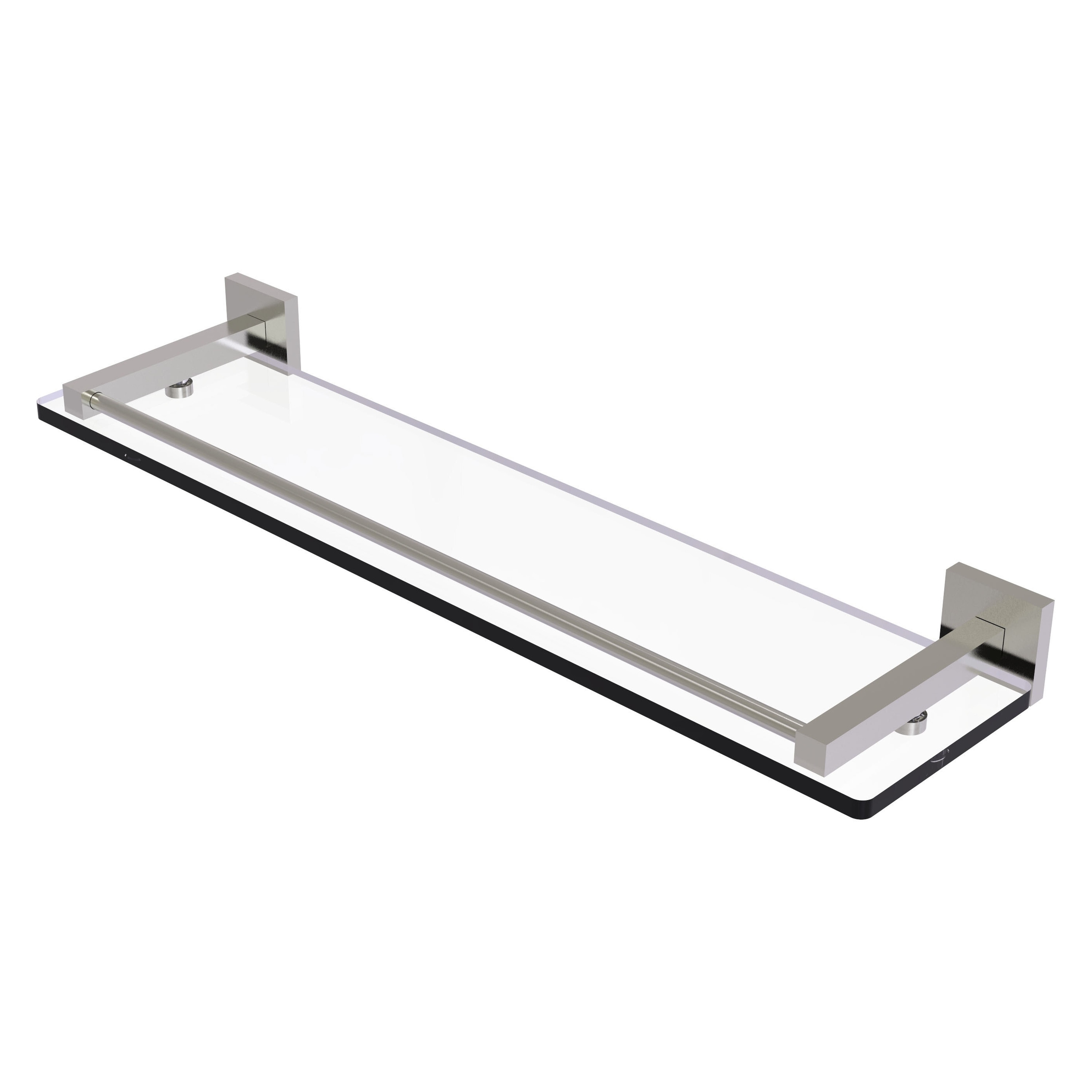 Allied Brass MT-1-22-GAL-SN Montero Satin Nickel Wall mount Bathroom Shelf ( 22-in x 2-in x 5-in )