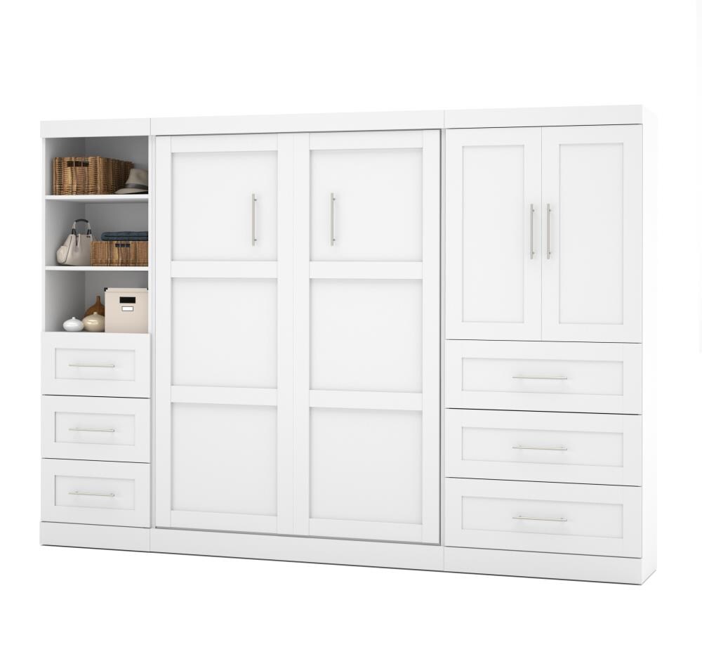 Bestar Pur White Full Composite Murphy Bed at Lowes.com