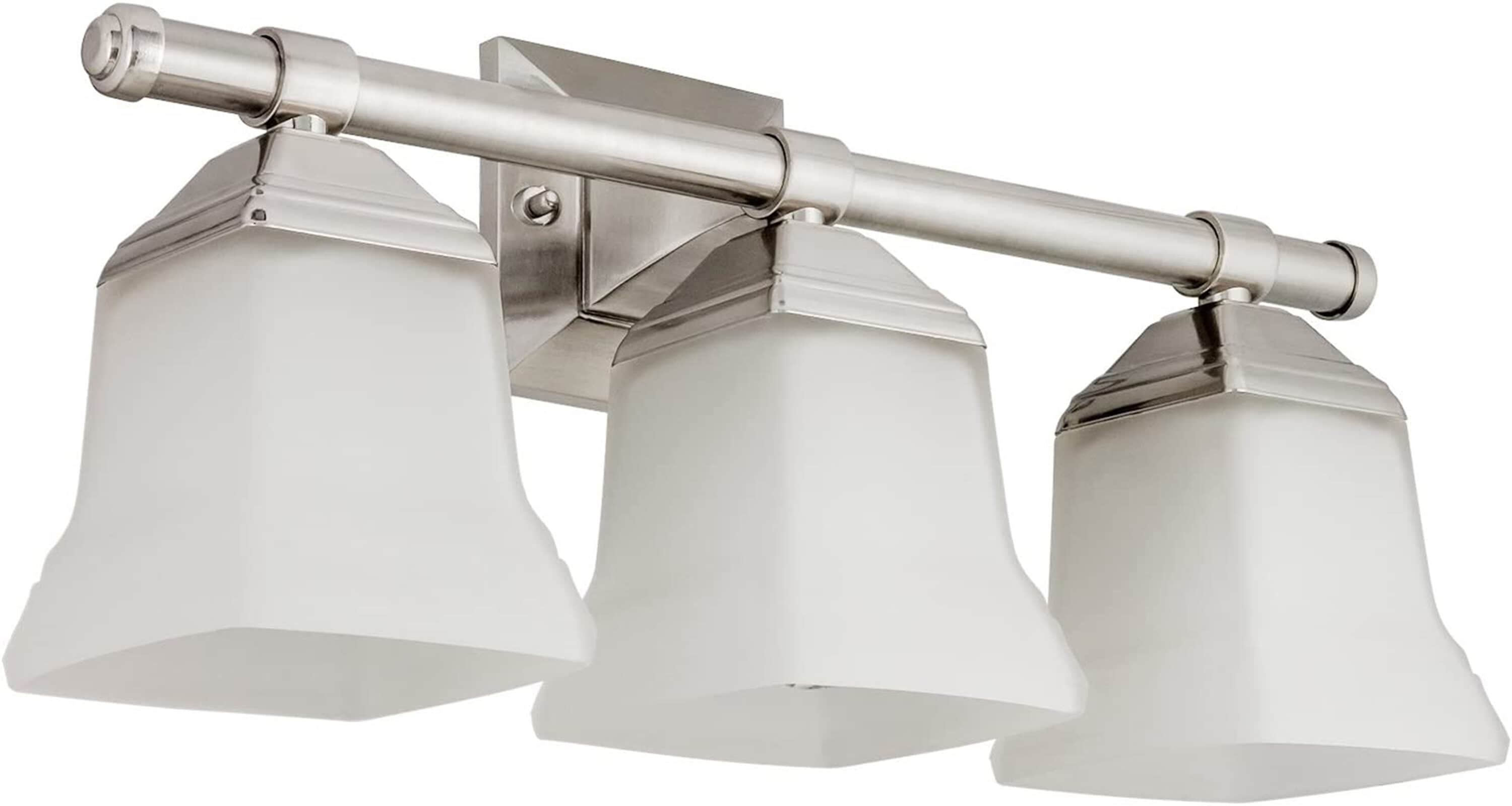 Sunlite LW46063 20-in 3 -Light Brushed Nickel Modern/contemporary Vanity light