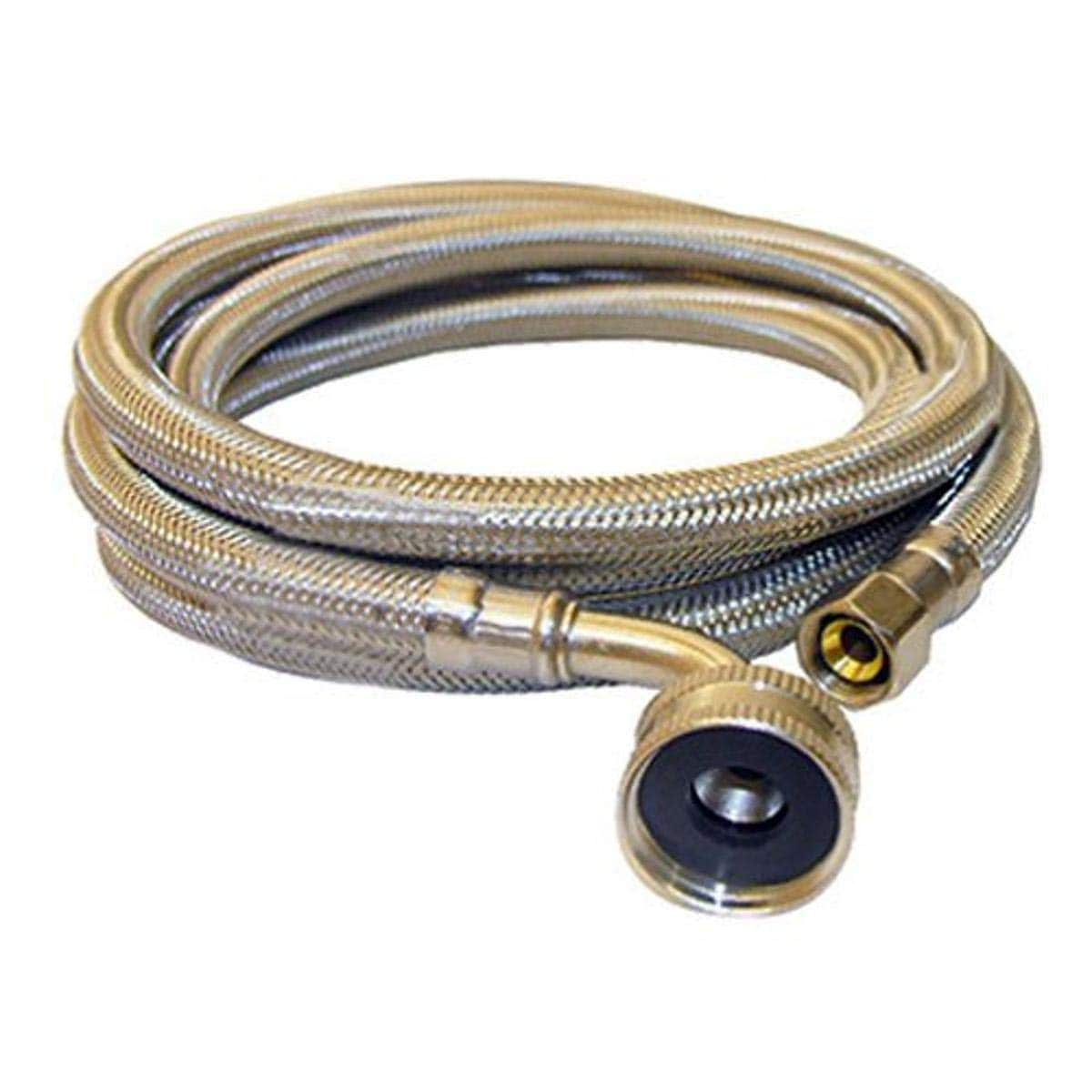 LASCO  10-0979 72-Inch Stainless Steel Braided Dishwasher Supply Hose 3/8-Inch Compression x 3/8-Inch Compression