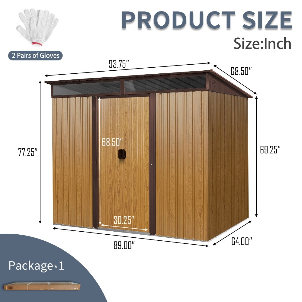 Fresh Spaces LS-W540P185316 Metal-Storage-Buildings-Sheds - View #3