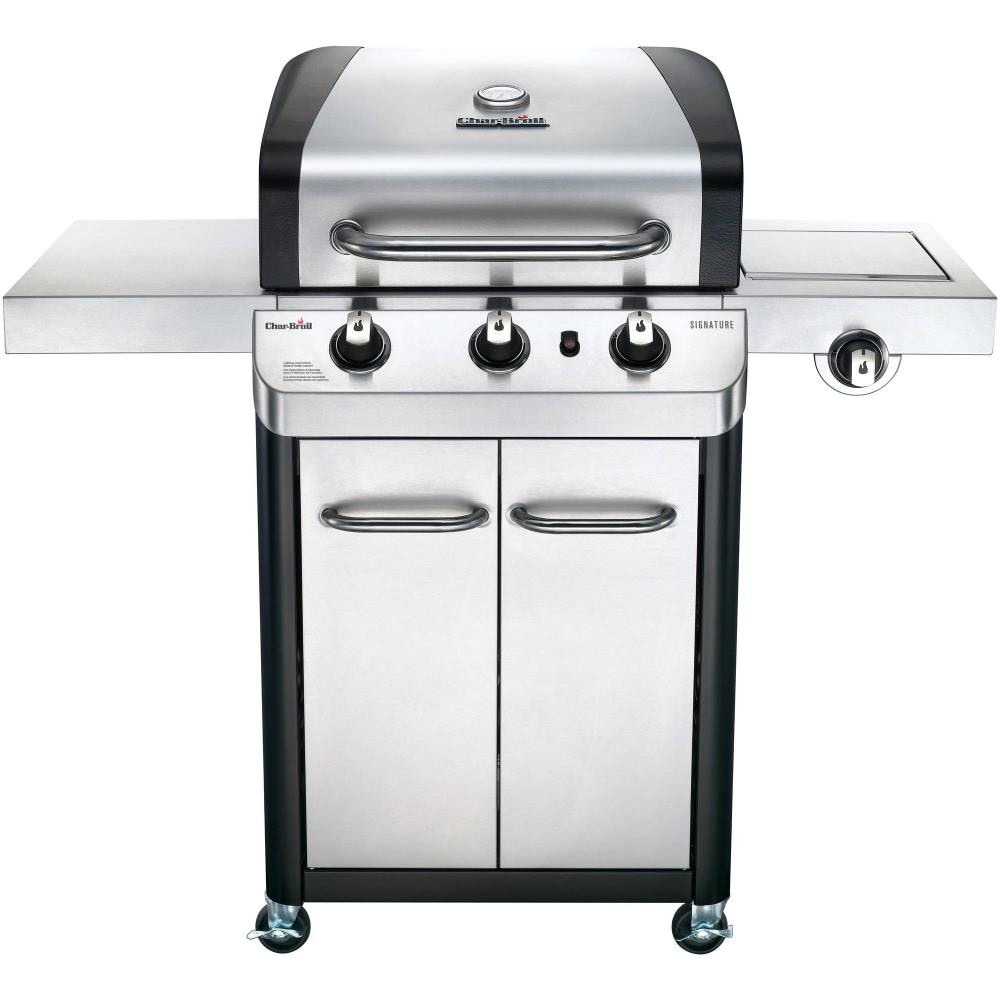 Char Broil Signature Stainless Steel 3 Burner Liquid Propane and