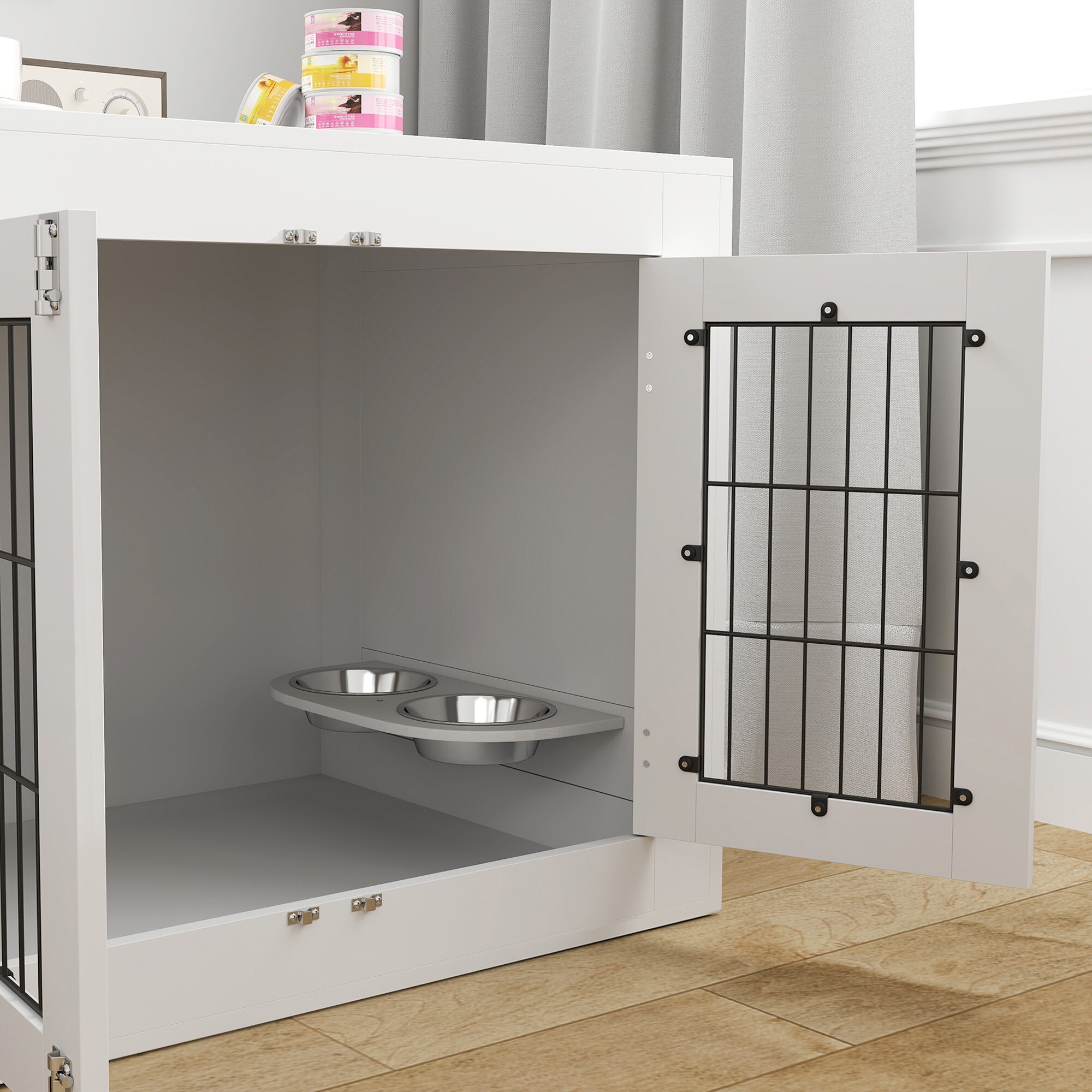 PawHut D02-212V00WT Pet-Crates-Carriers - View #5