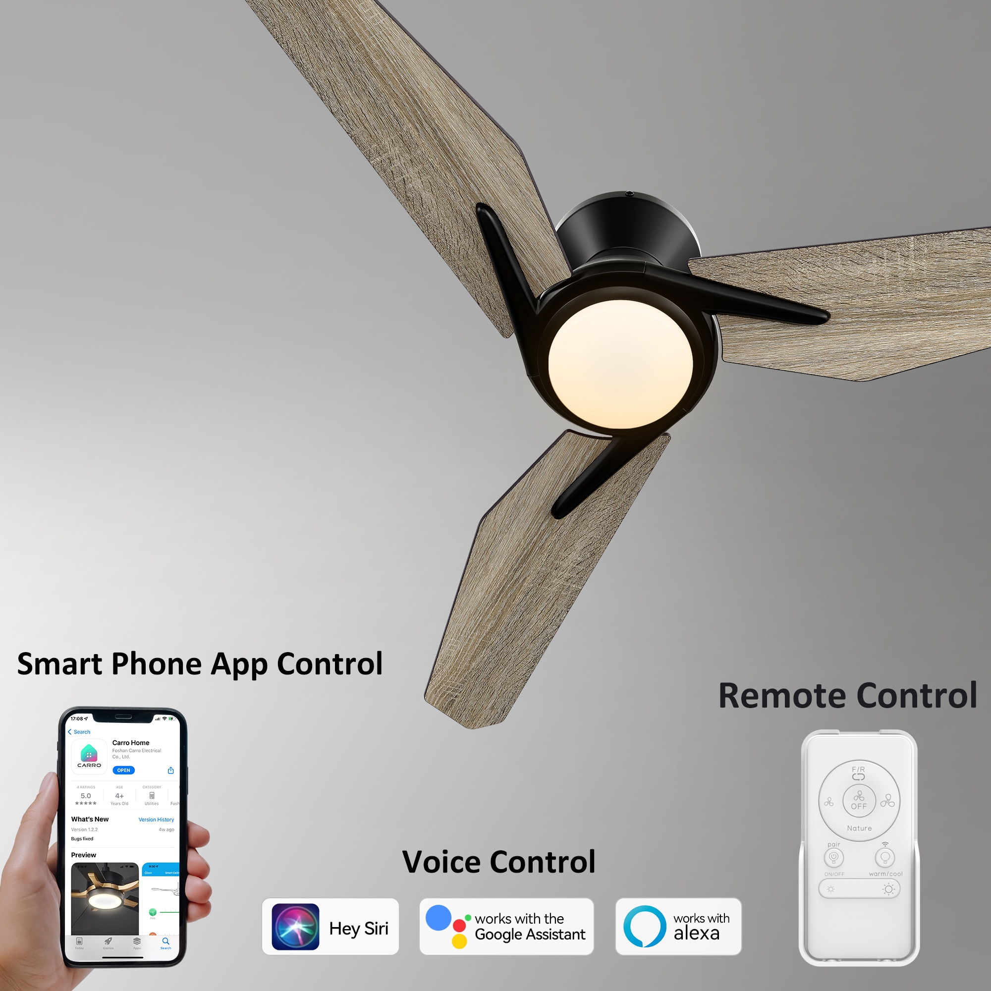 CARRO USA LS523J3-L11-BS-1-FM Ceiling-Fans - View #4