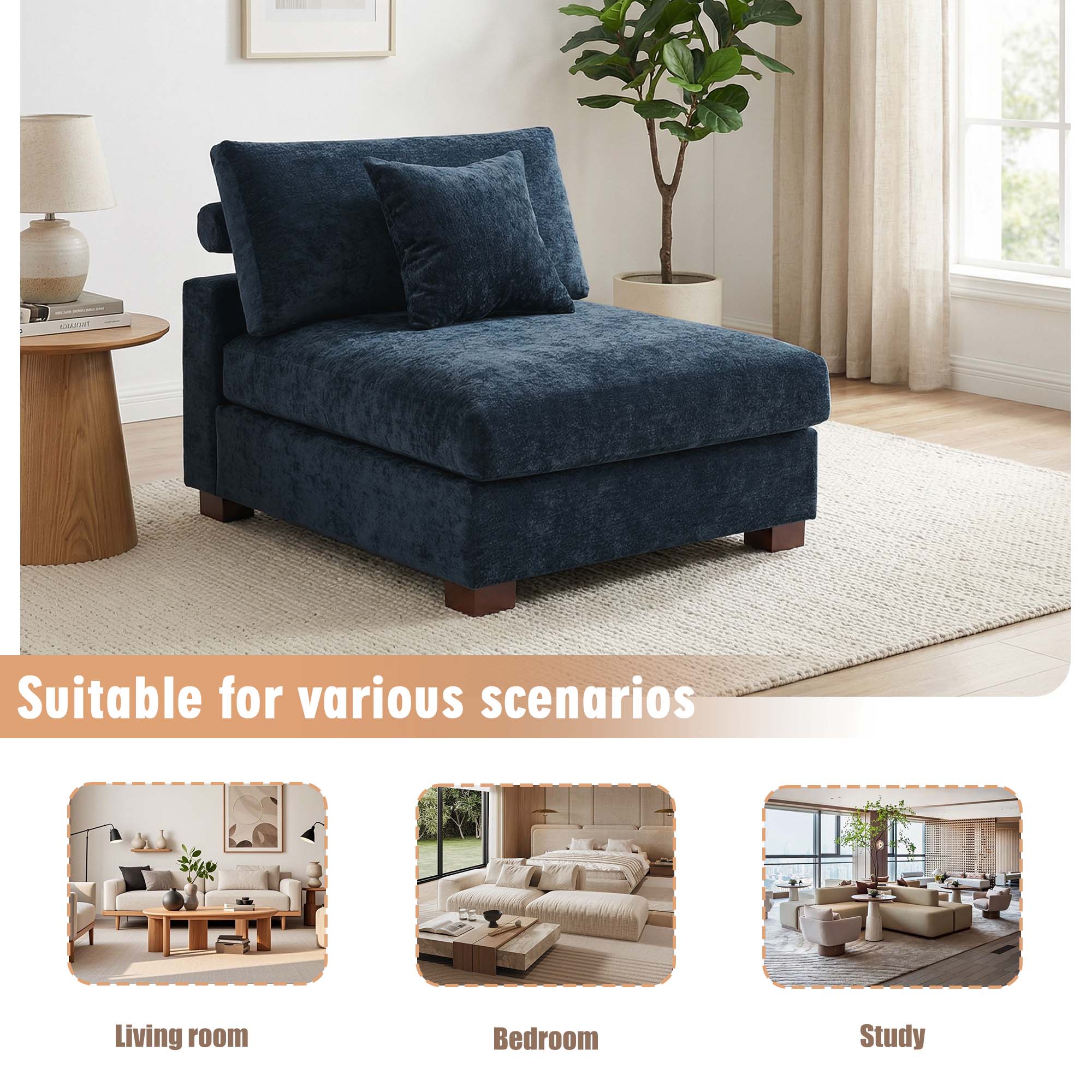 Dreamsidea LS-CS07-C-BLU-AL Sofas-Loveseats - View #7