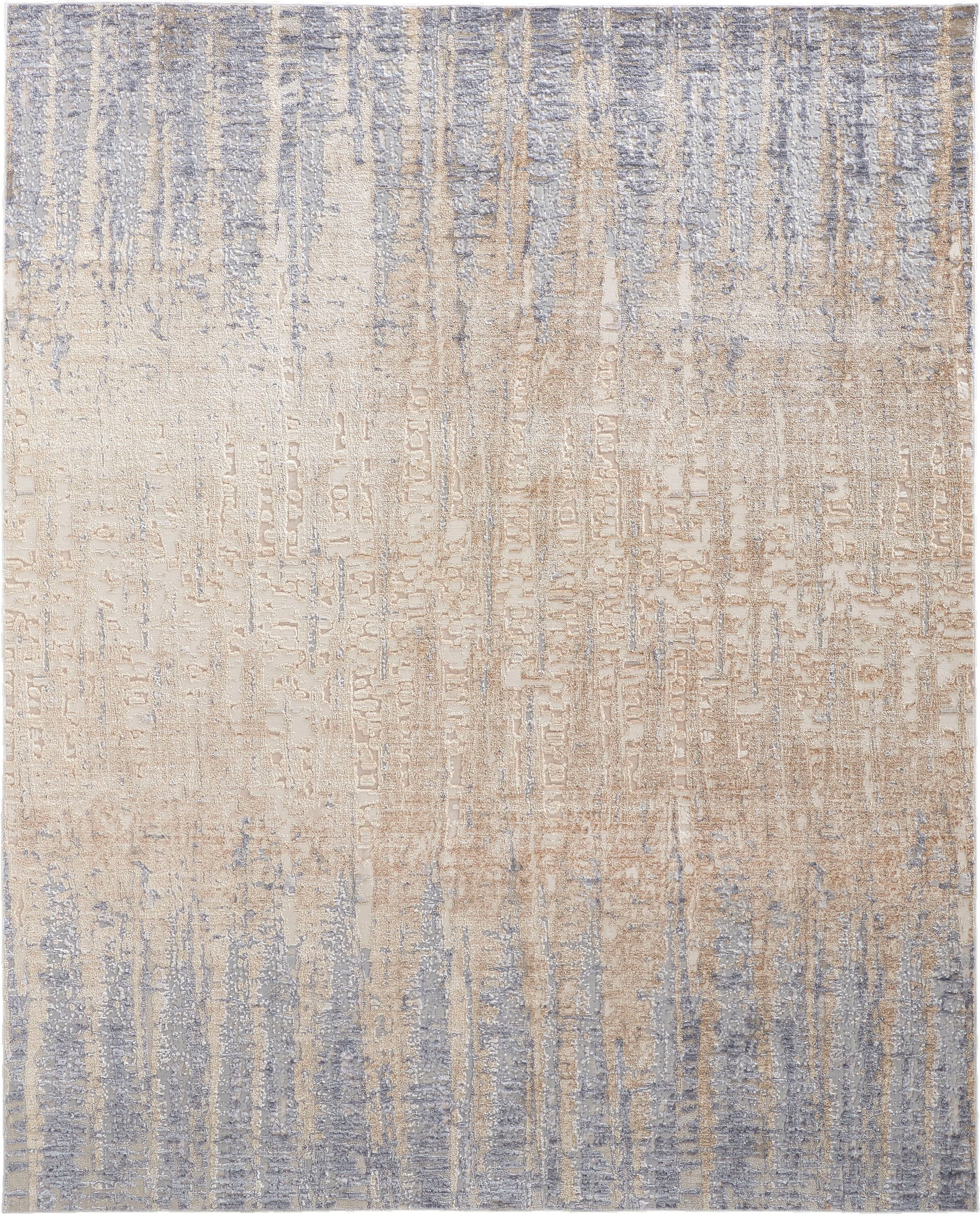 Room Envy LAIR39G9BLUBGEP00 2 x 3 (ft) Loomed Polyester Tan/Brown/Blue Rectangular Indoor Ombre Area rug