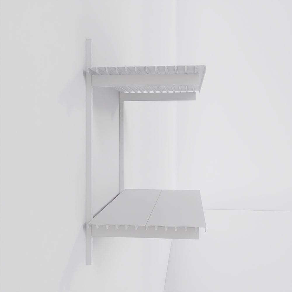 Modern Shelving ALUMWAL-1124-WW Wall-Mounted-Shelving - View #8