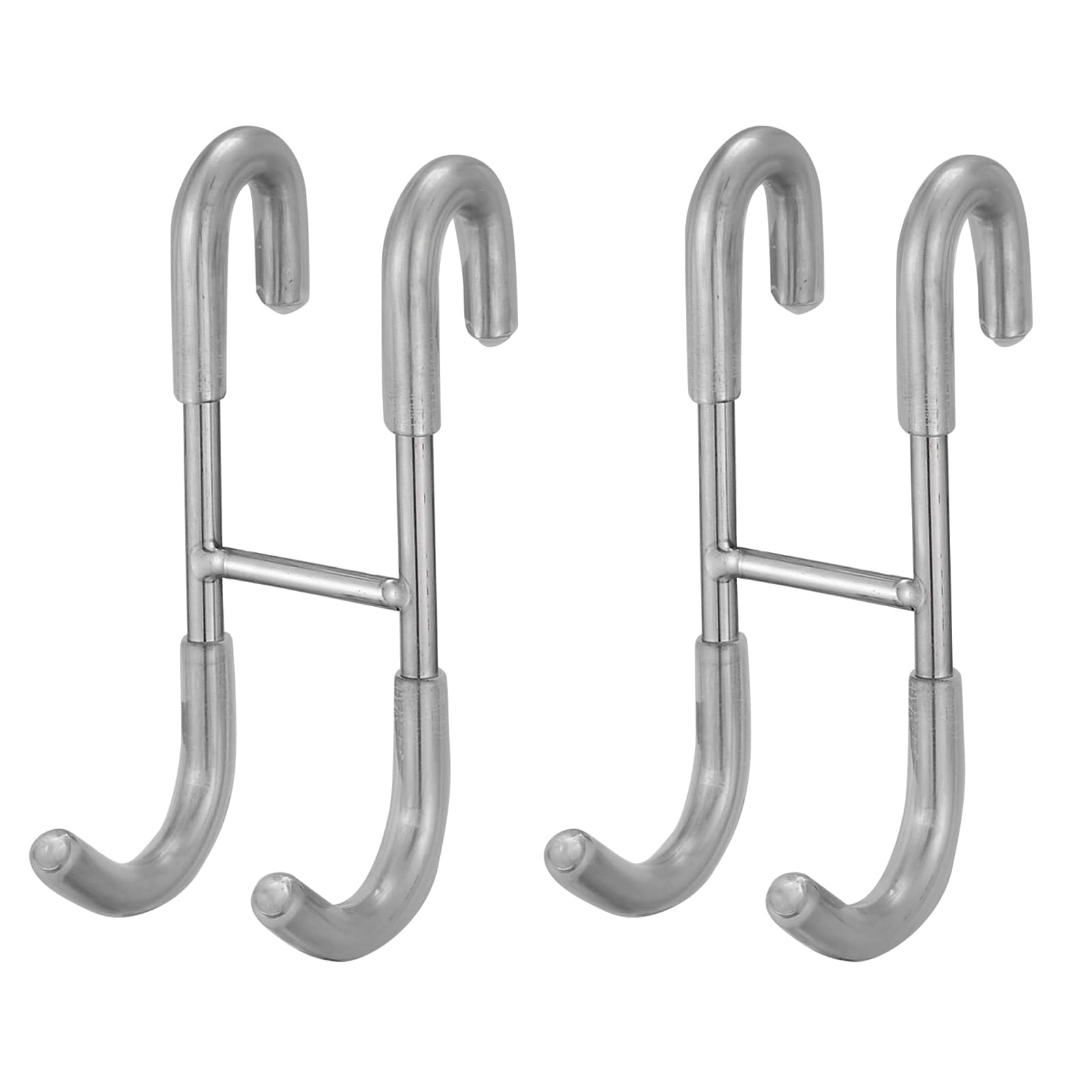 BWE A-91091-2-C Stellar Shimmer Polished Chrome Double -Hook Over the door Towel Hook