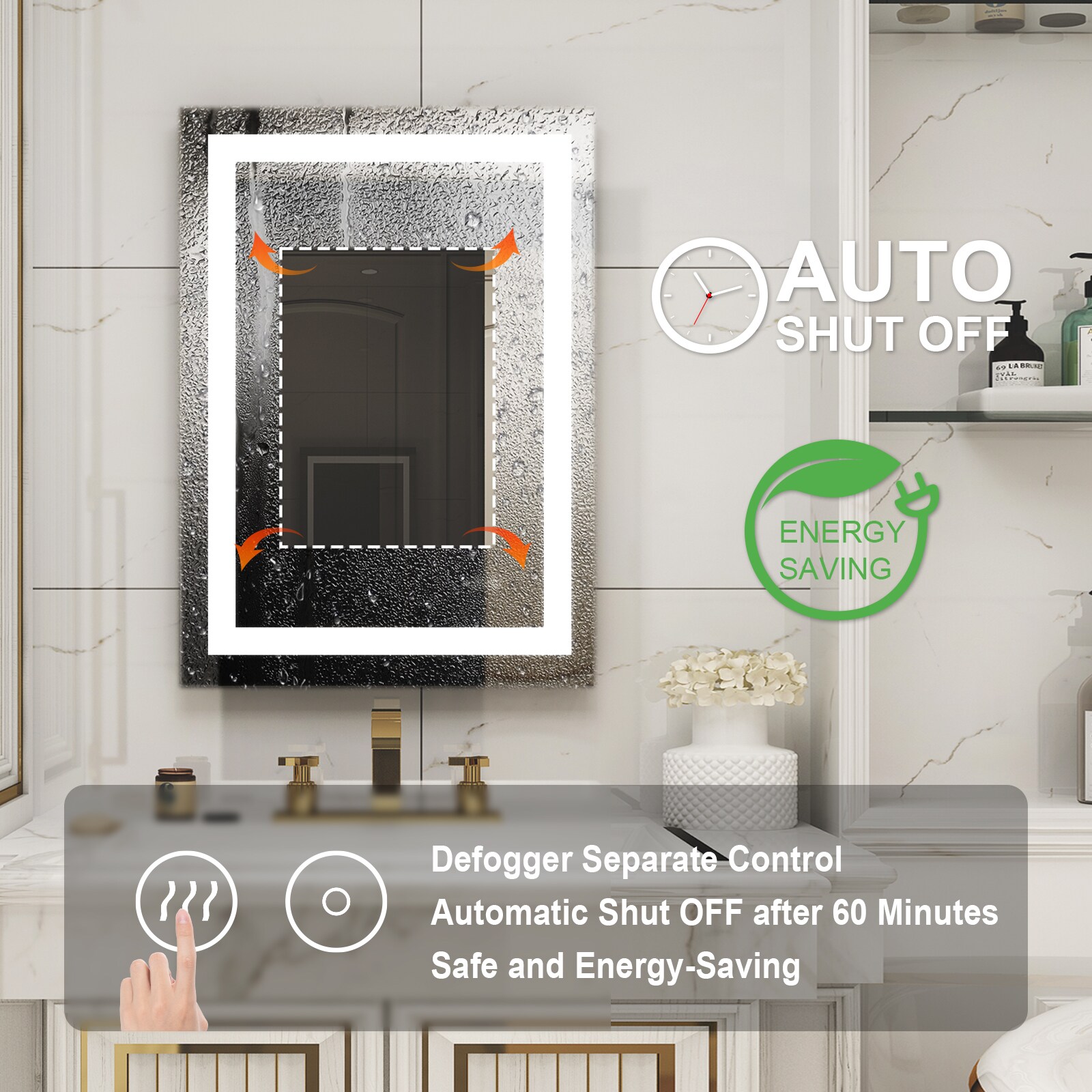 Forclover ALHH-1403 Framed-Bath-Mirrors - View #9