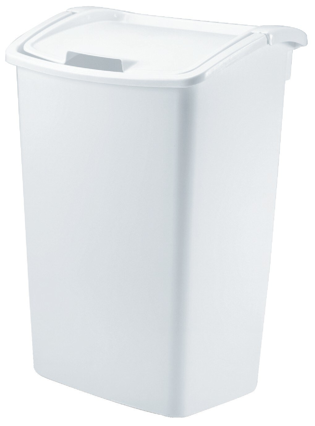 Rubbermaid 11.25-Gallons White Plastic Kitchen Trash Can with Lid ...