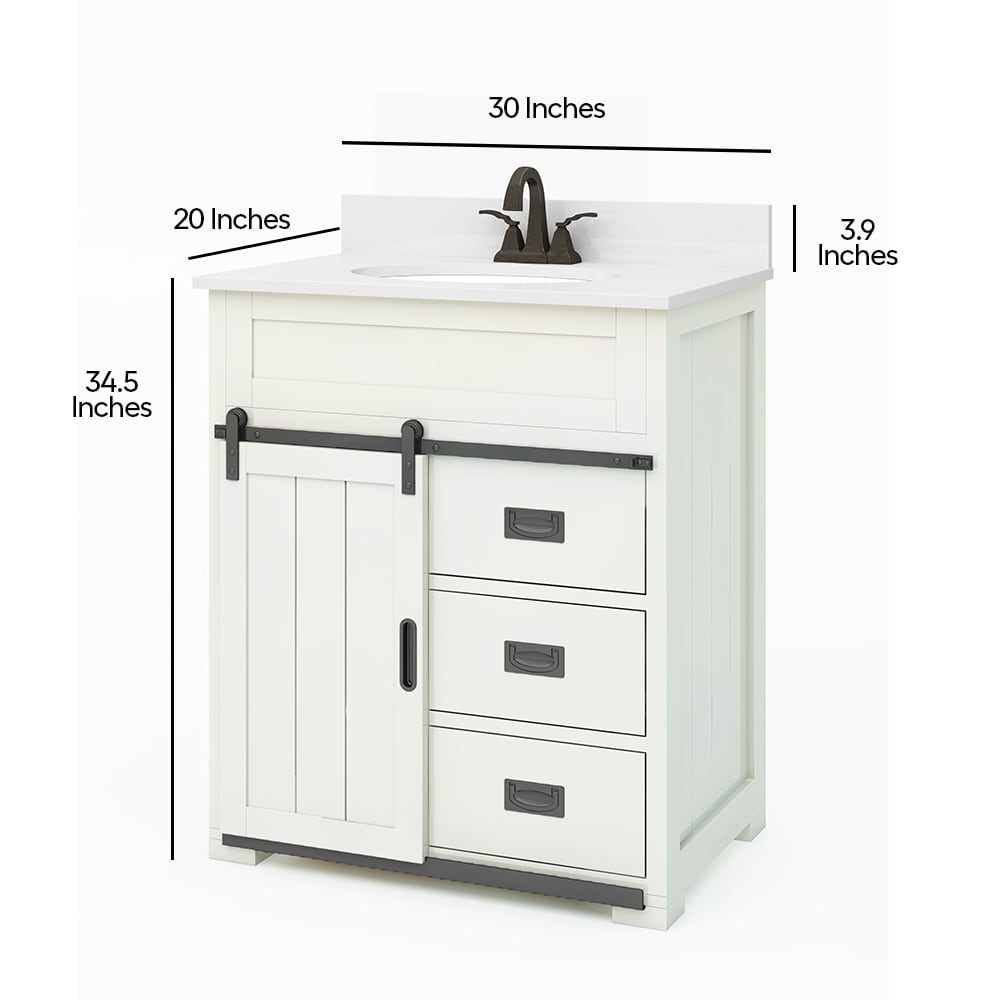 Style Selections WSL30BVW Bath-Vanity-Combo - View #4
