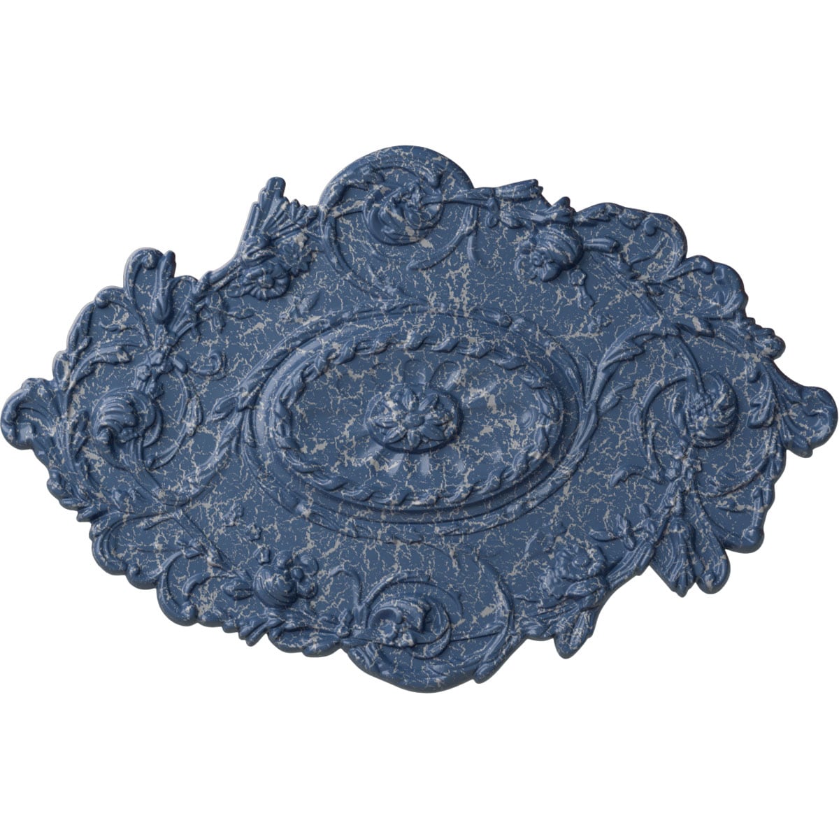 Ekena Millwork CM30SGAMC Strasbourg 20-in W x 30.5-in L Painted Americana Crackle Polyurethane Whole Ceiling Medallion