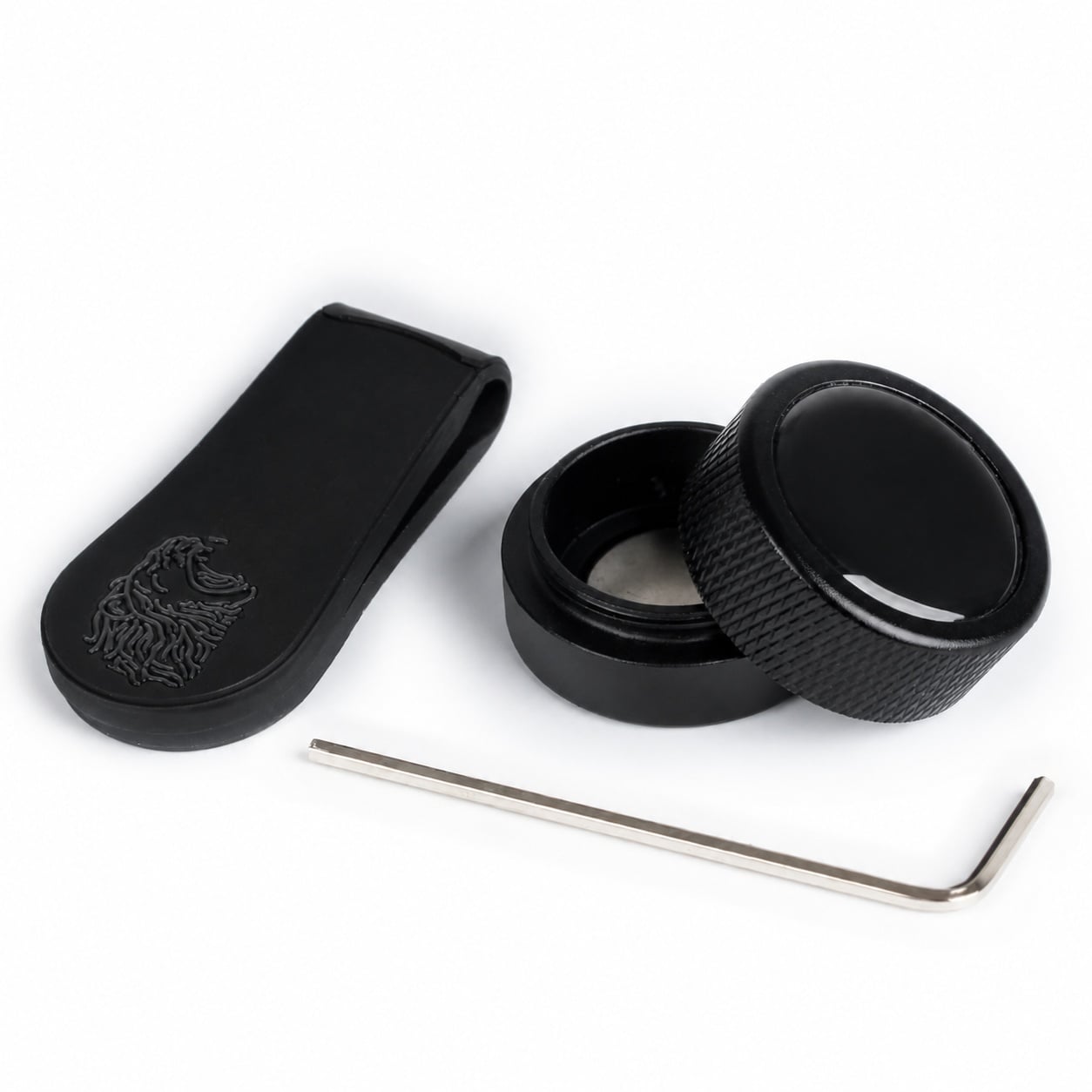 Adrinfly  Magnetic Pool Chalk Holder Round Design with Clip and Wrench for Billiards Accessories durable home and garden accessory designed for