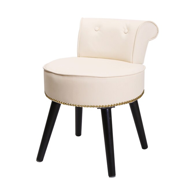 Veikous Makeup Vanity Stool Chair With, How Tall Should A Vanity Stool Be