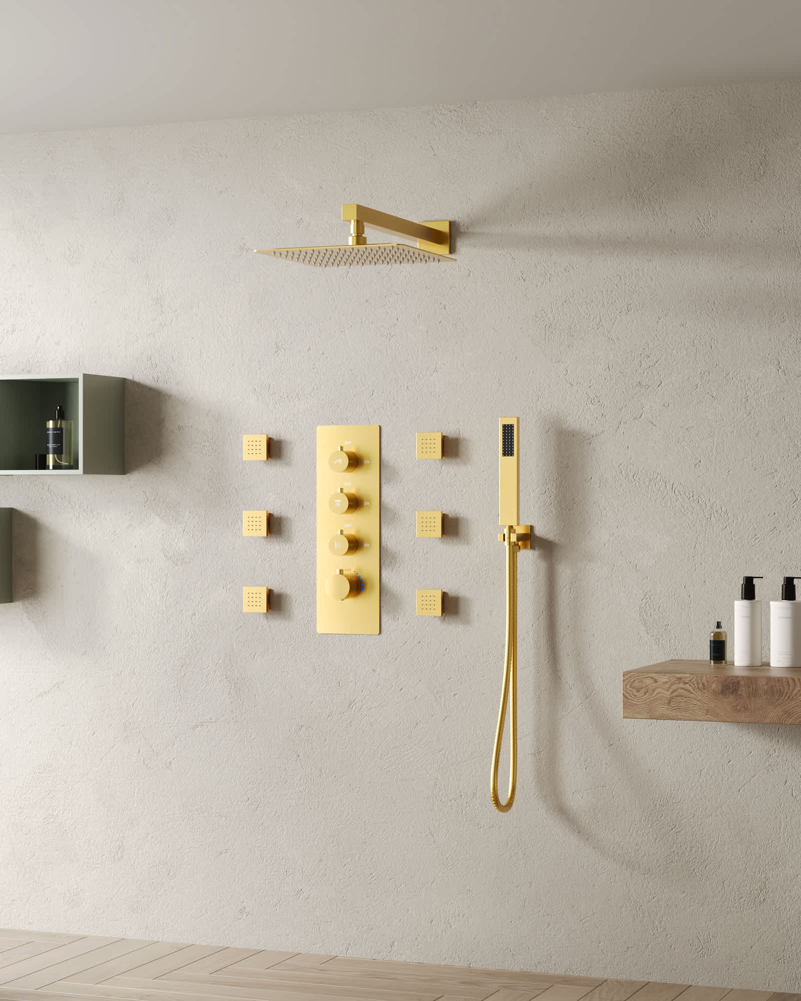 EVERSTEIN SFS1002-GD12 Tub-Shower-Faucets - View #3