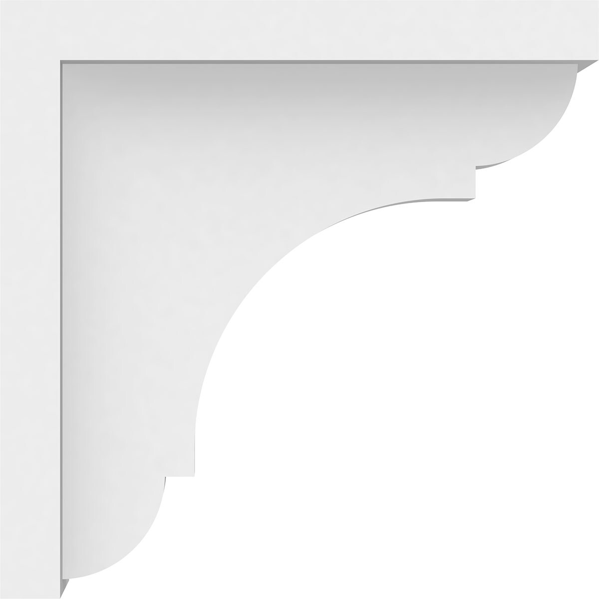 Ekena Millwork BKTP02X06X06BRY Exterior-Brackets-Braces - View #3
