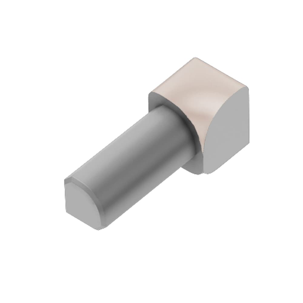 Schluter Systems ID/RO100BH Rondec 0.375-in W x 1.0-in L Bahama color-coated aluminum Aluminum Inside corner Tile Edge Trim