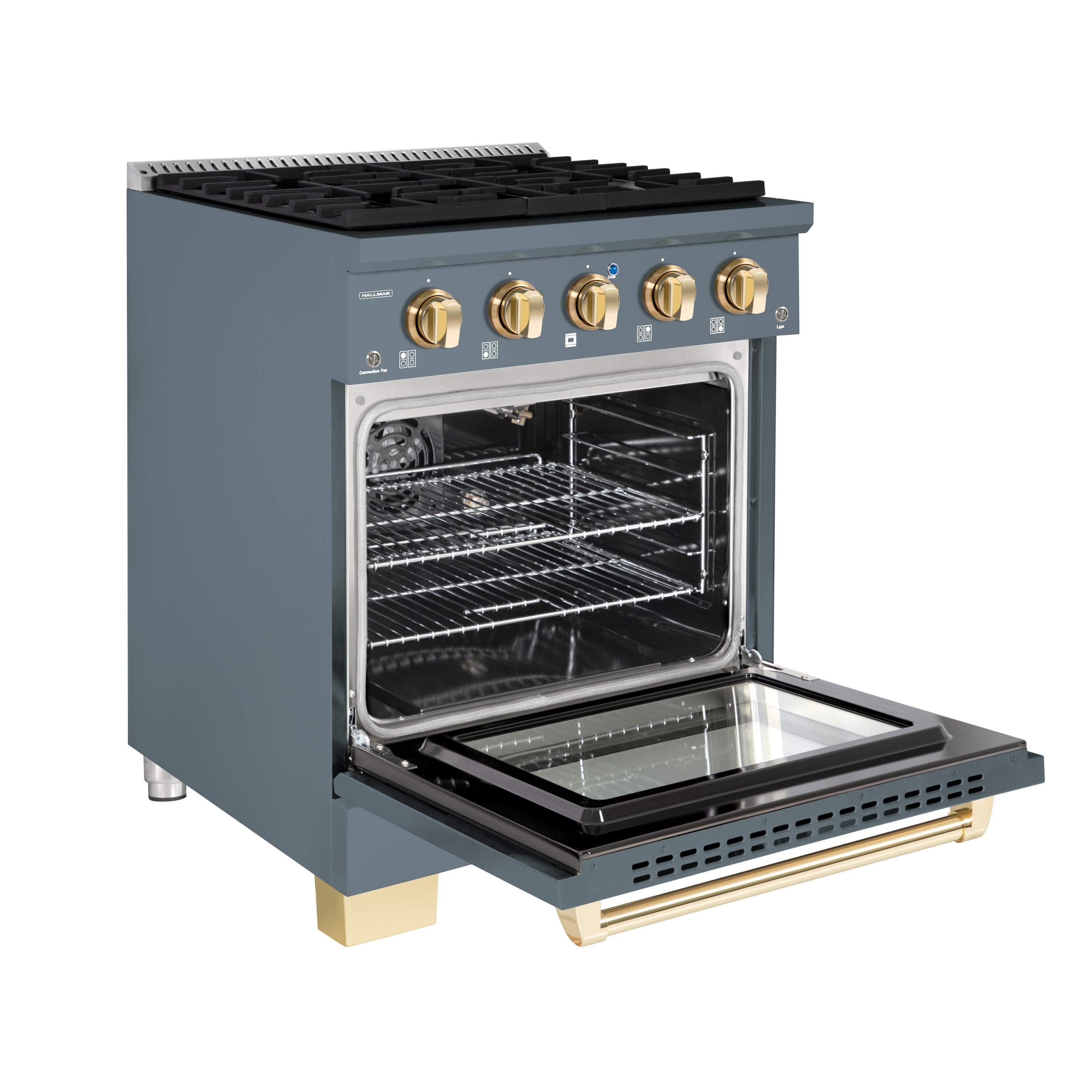 Hallman HBRG30BSGR Freestanding-Gas-Ranges - View #4