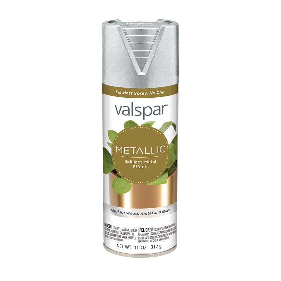 Valspar 6 Pack Gloss Silver Metallic Spray Paint NET WT. 11 oz in