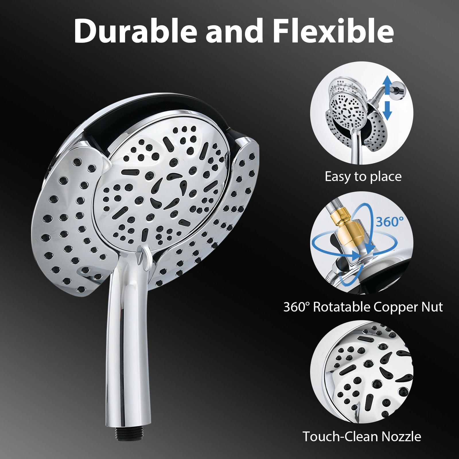 UCLIMAA UCNAVY00463CH Showerhead-Bar-Panels - View #4