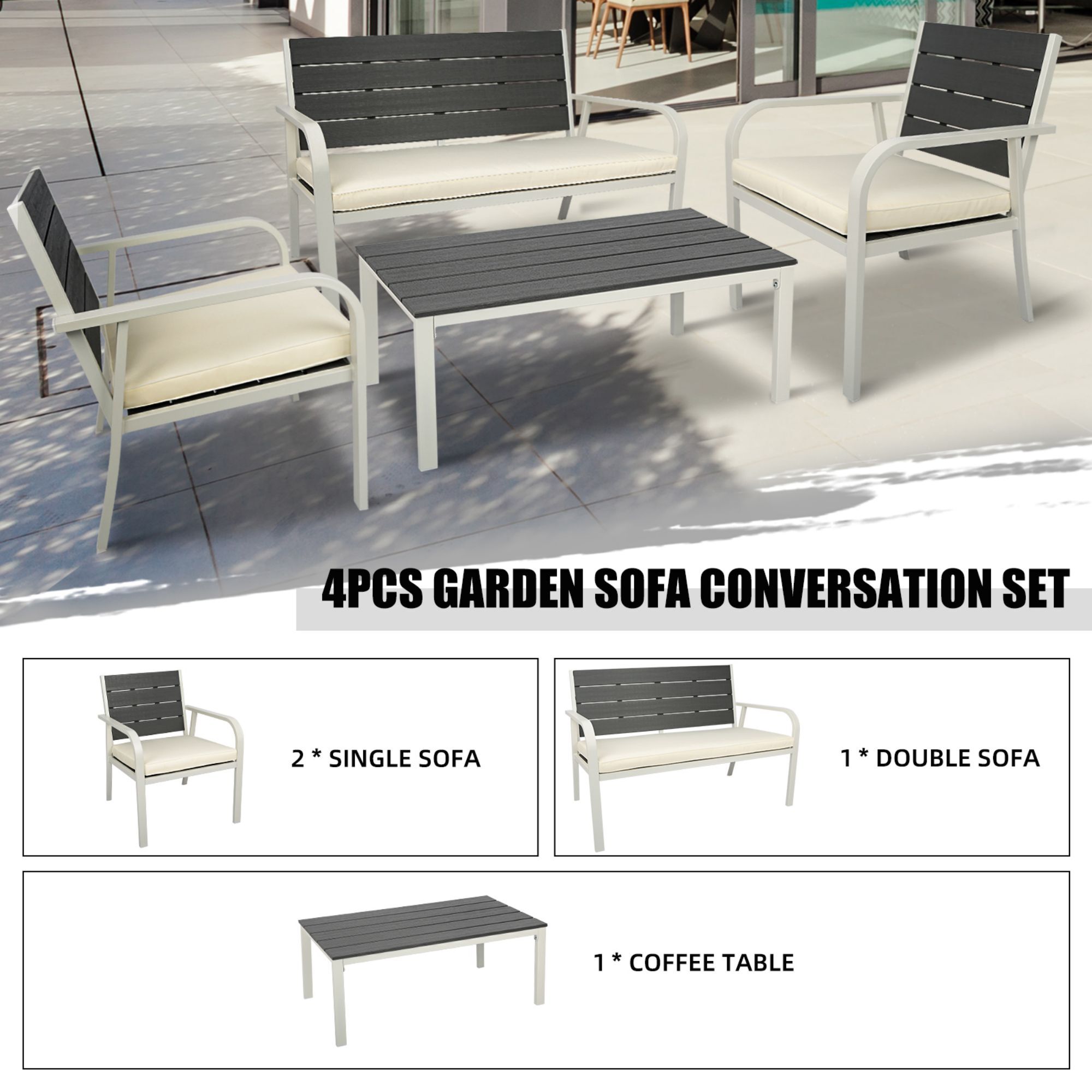 Miki Shinly FCP-8760-02QI Patio-Conversation-Sets - View #3