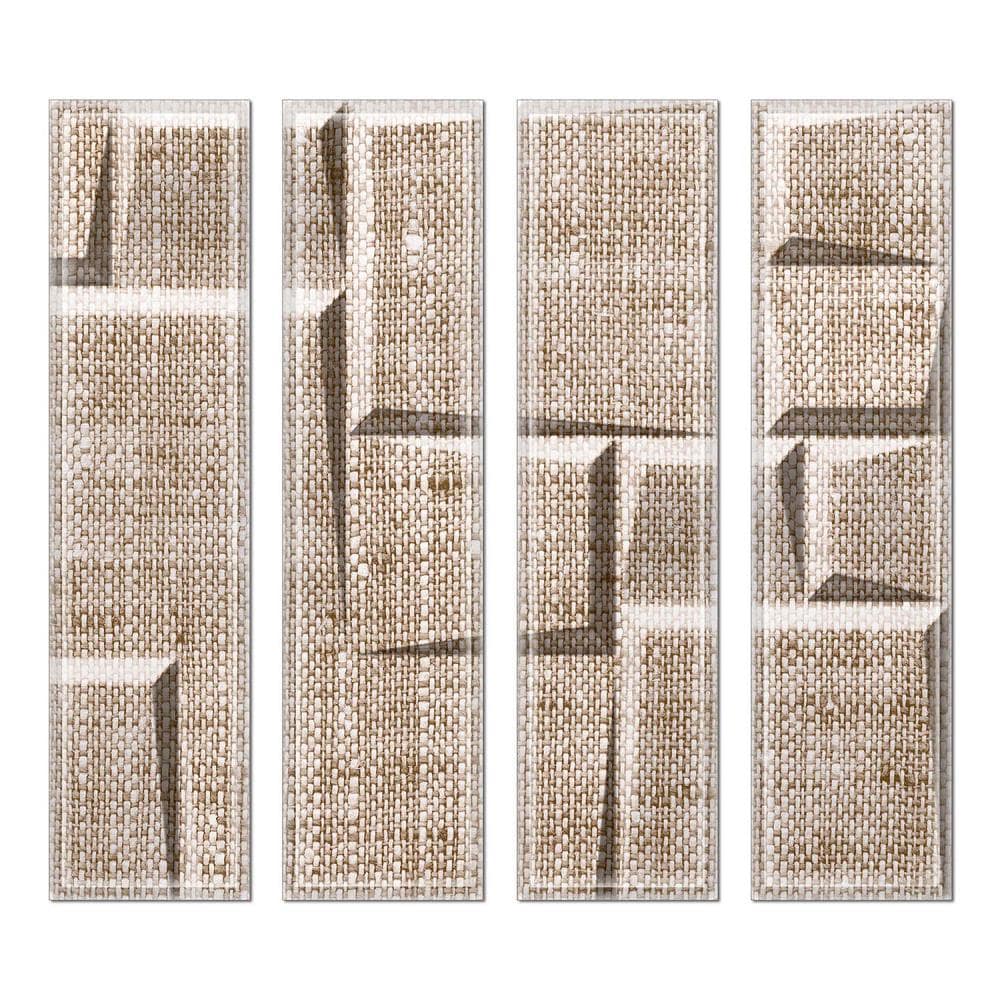 Instant Mosaic 7920102 Upscale Designs 32-Pack Multicolor 3-in x 12-in Glossy Glass Random Wall Tile