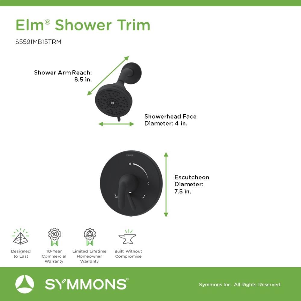 Symmons S5591MB15TRM Tub-Shower-Faucets - View #2