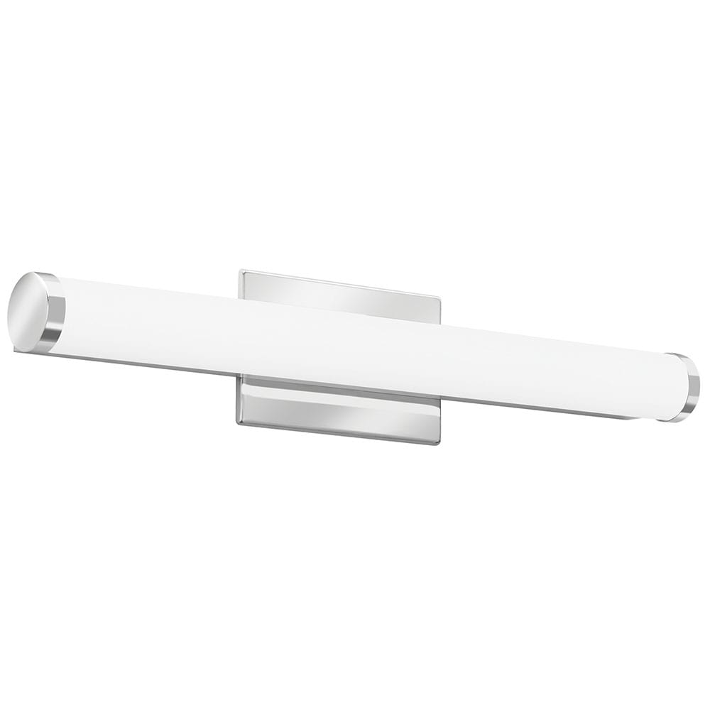 Lithonia Lighting Contemporary cylinder vanity 22.375-in 1-Light Chrome LED  Modern/Contemporary Vanity Light in the Vanity Lights department at 