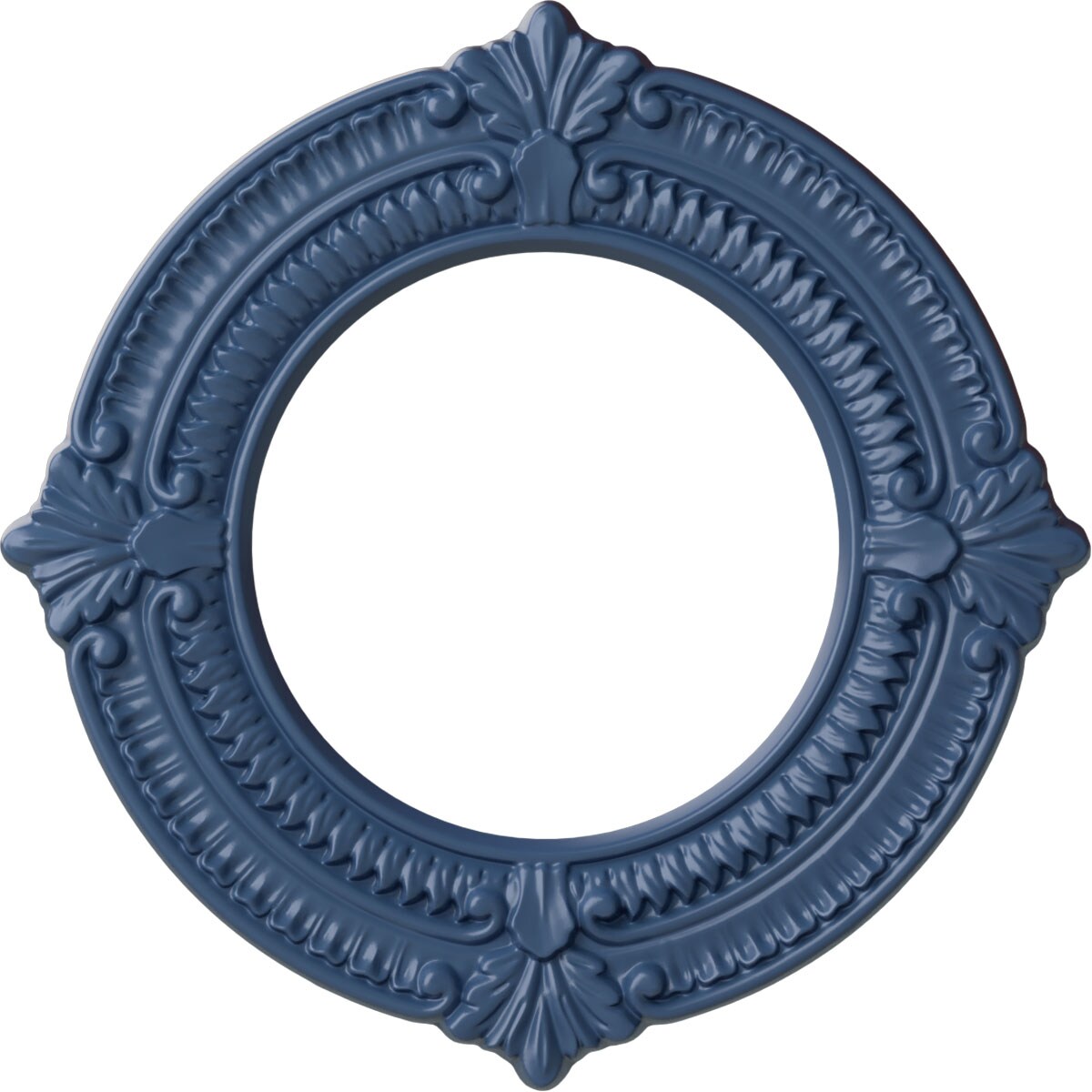 Ekena Millwork CM11BNAMF Benson 11.125-in W x 11.125-in L Painted Americana Polyurethane Whole Ceiling Medallion