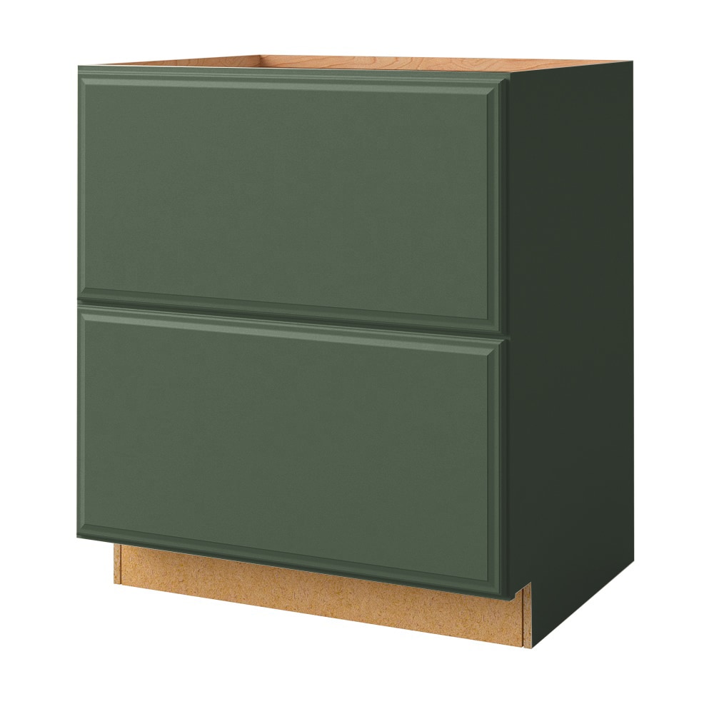 allen + roth 21365MT Marston 30-in W x 34.5-in H x 24-in D Sage 2 -Drawers Drawer Base Fully assembled Cabinet (Raised Panel