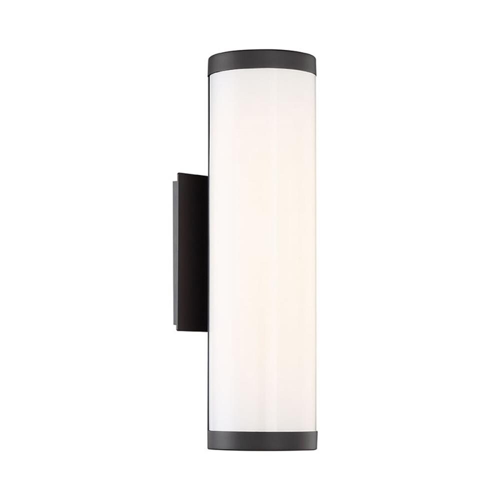 dweLED WS-W91816-30-BZ Cylo 1 -Light 16-in H Matte Bronze Hardwired Dark Sky Integrated LED Outdoor Wall Light