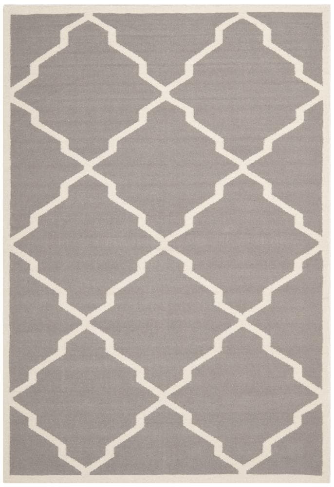 Vienne Wool Striped White and Blue Area Rug 6'x9' + Reviews