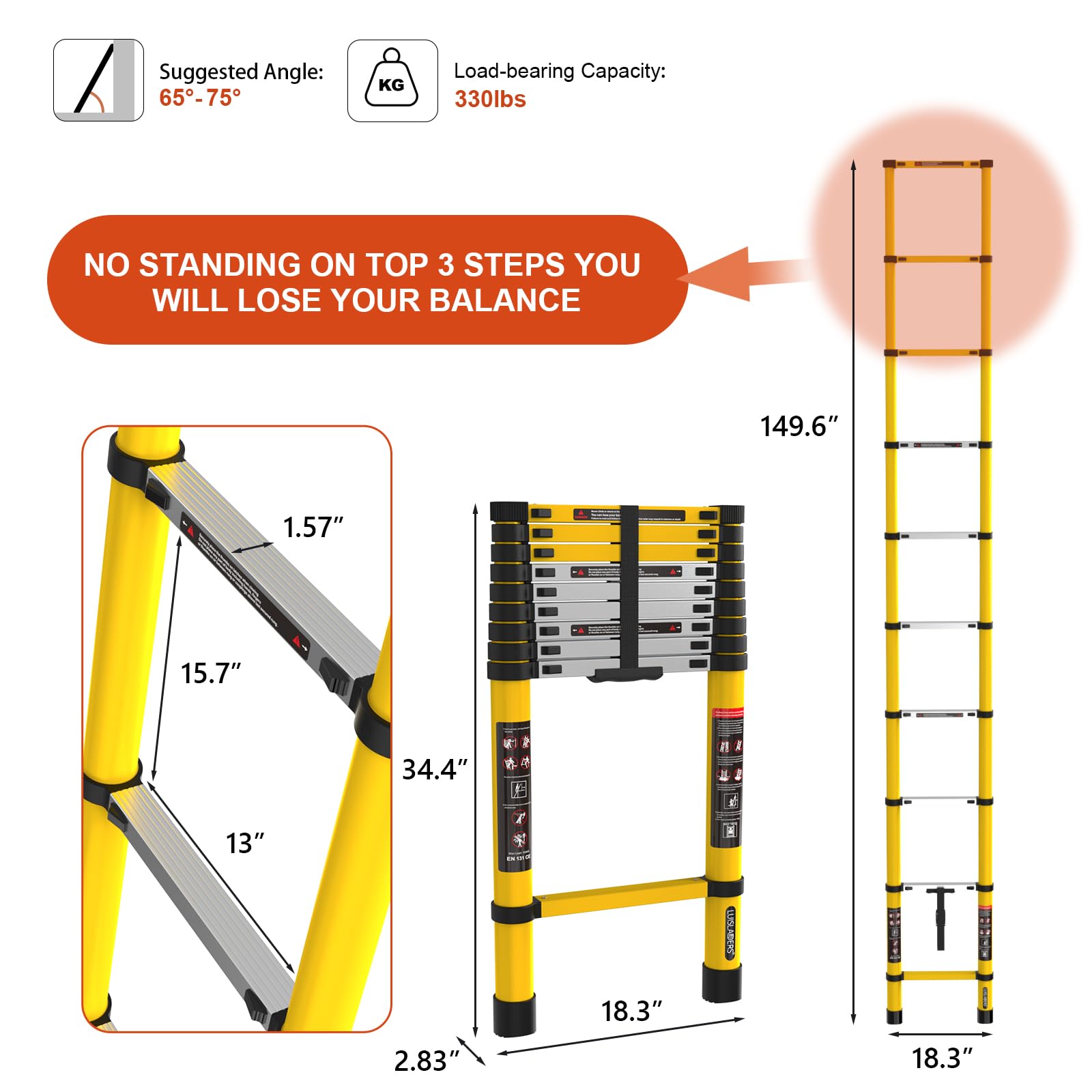 LUISLADDERS LS-G47001031 Extension-Ladders - View #2