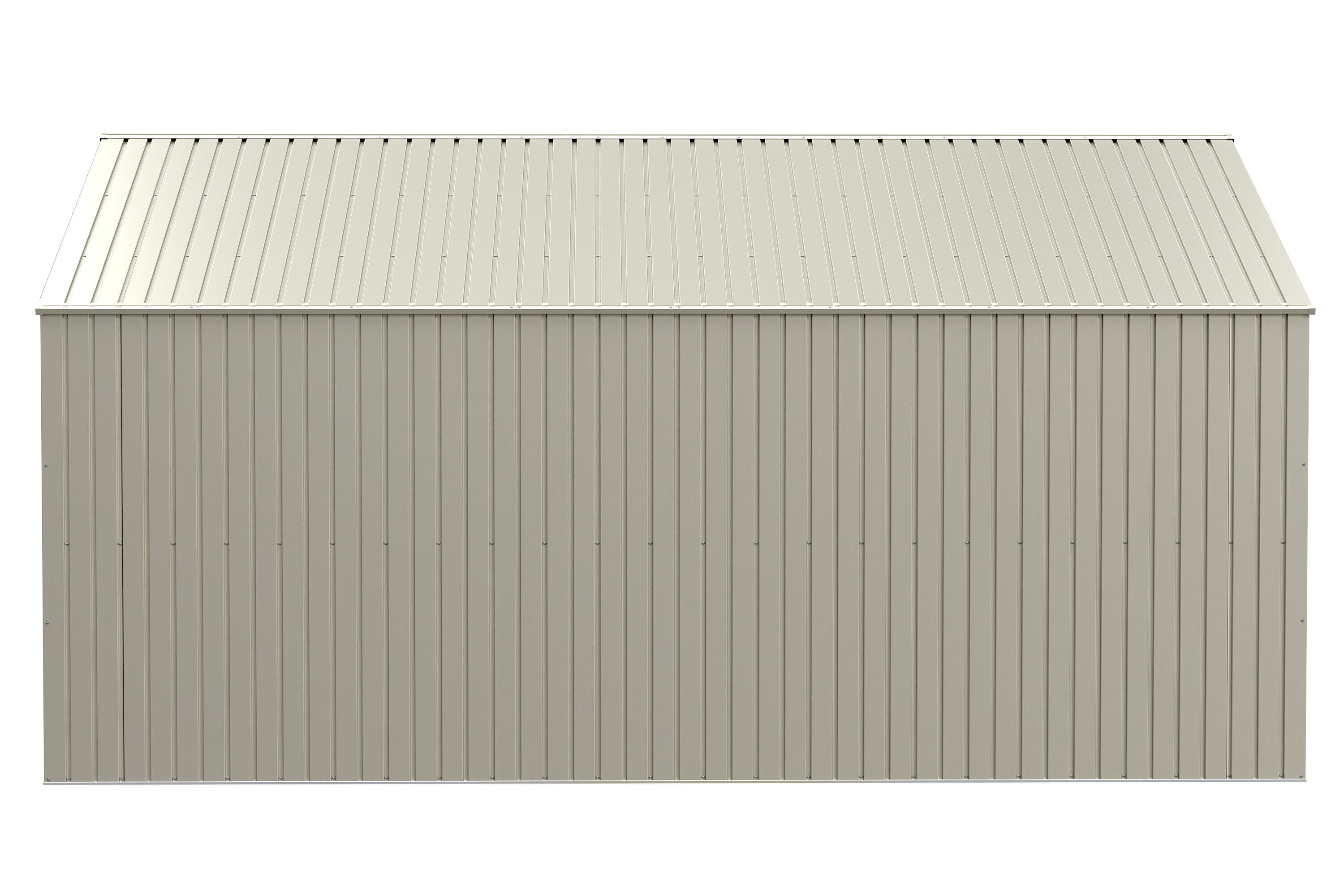 Elite Cool Grey 14' x 12' Steel Storage Shed with Swing Doors