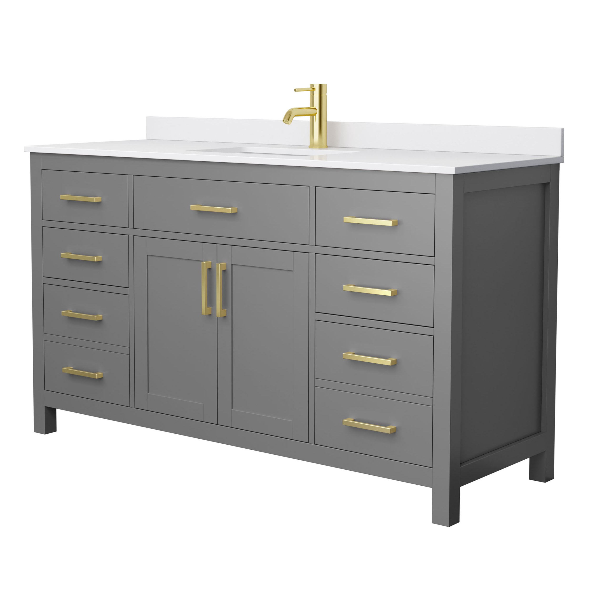 Wyndham Collection WCG242460SGGWCUNSMXX Bath-Vanity-Combo - View #2