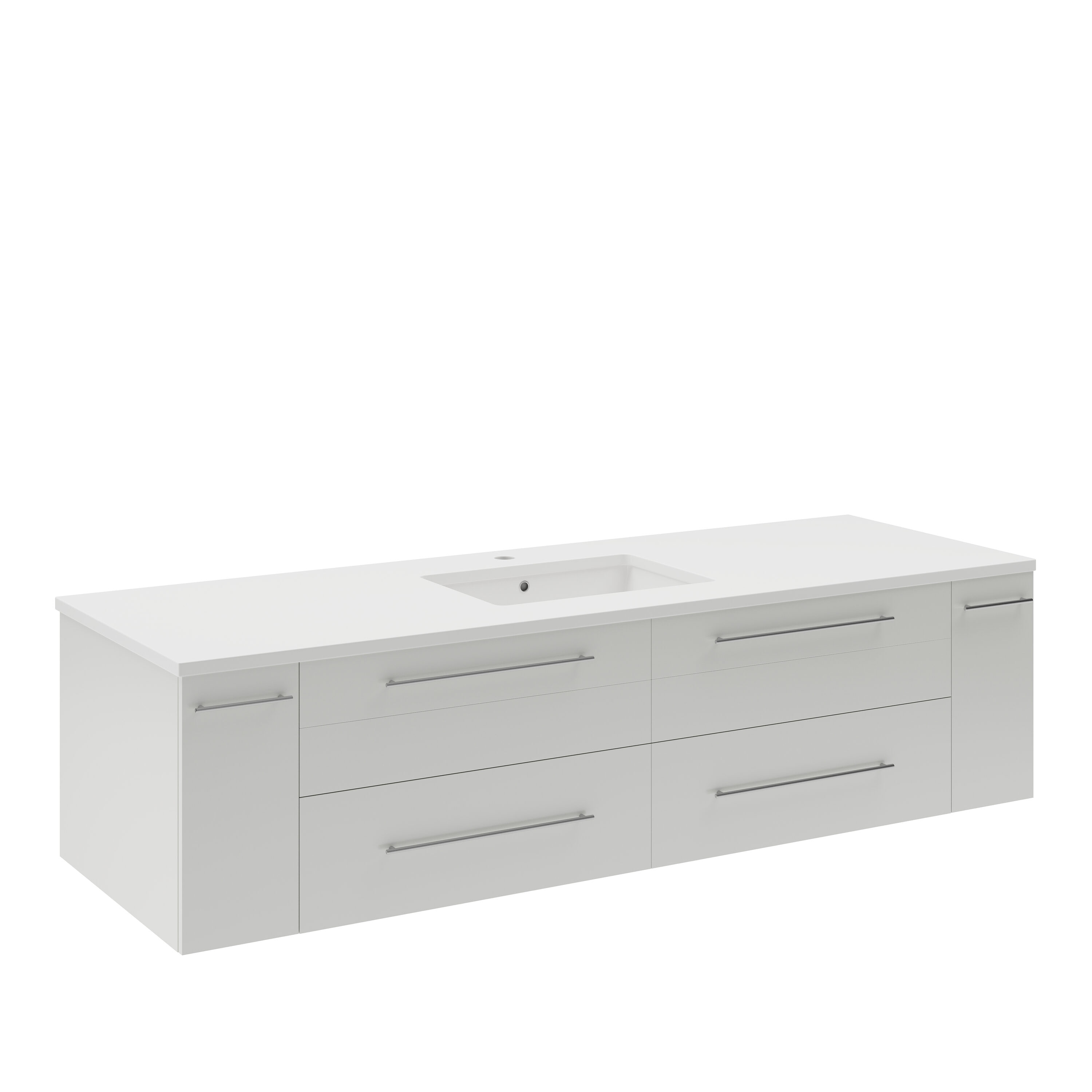 Fresca FCB6160WH-UNS-CWH-U Bath-Vanity-Combo - View #2