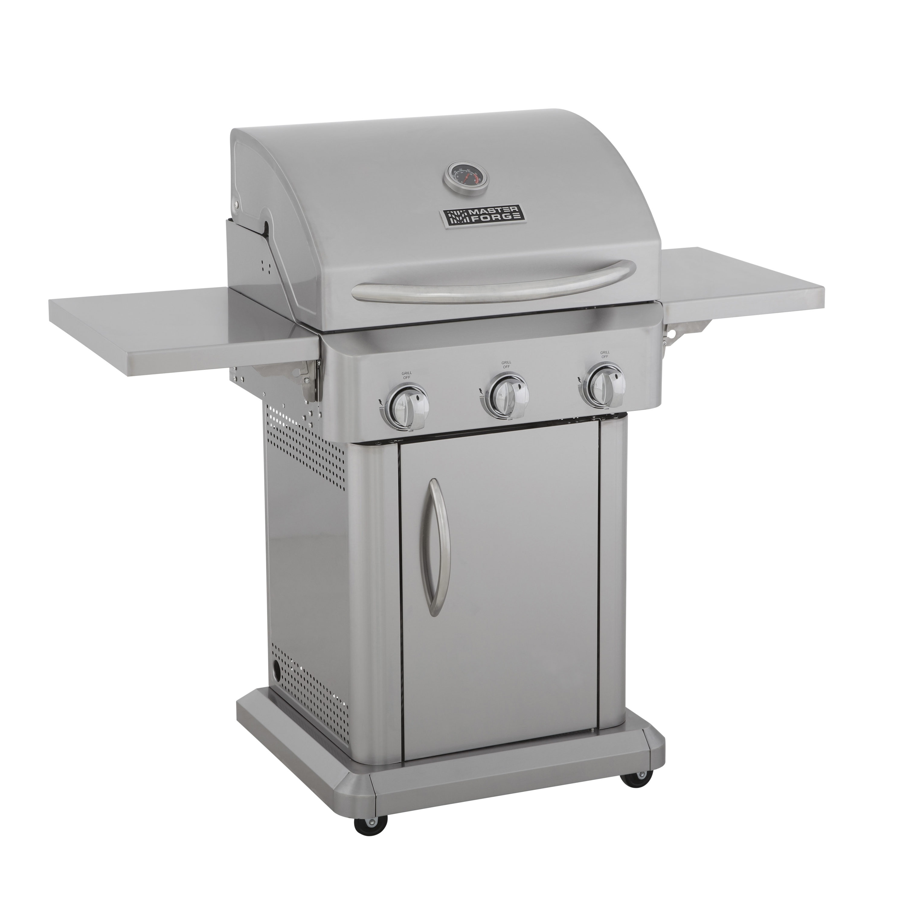 Rent to own MASTER COOK 3 Burner BBQ Propane Gas Grill, Stainless
