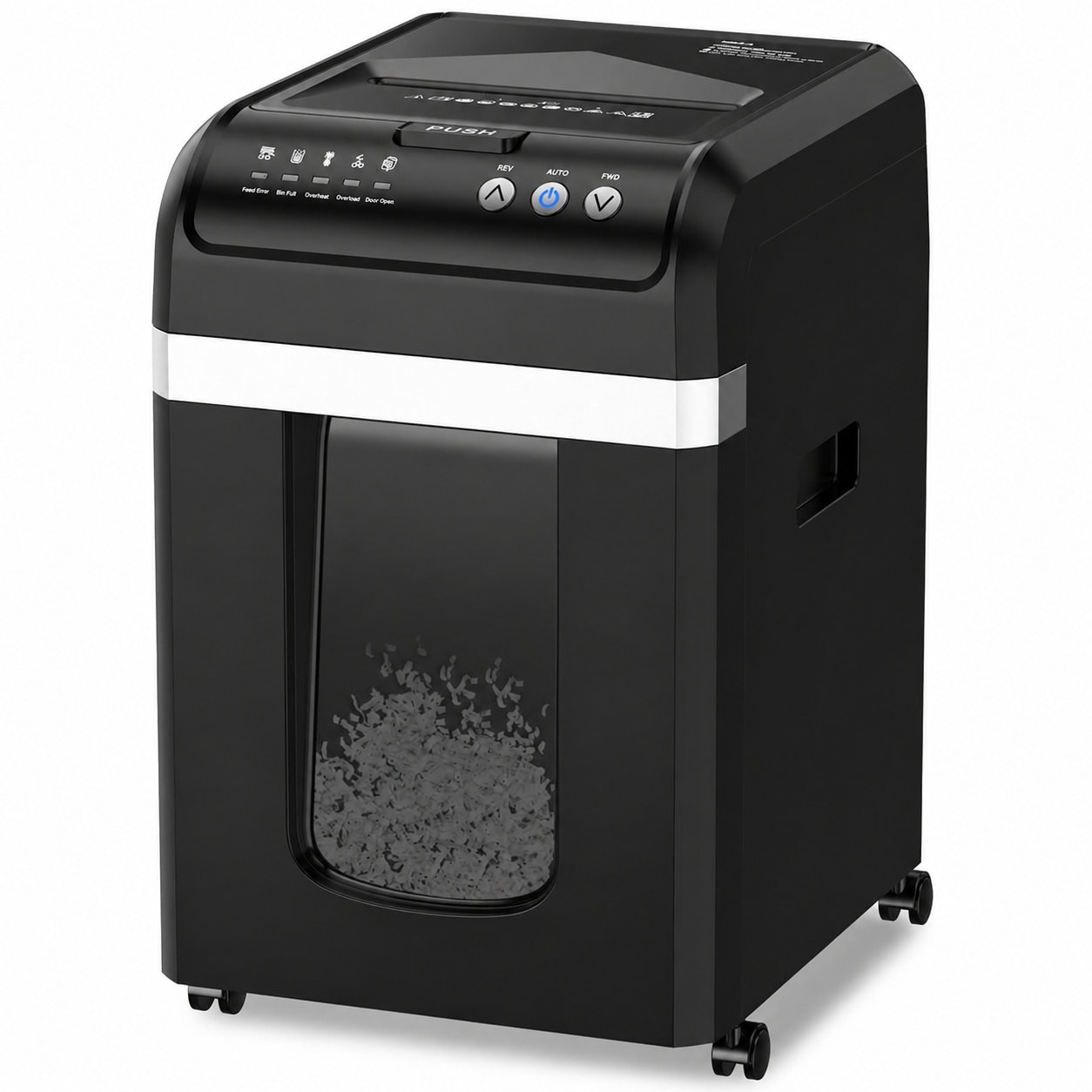 Oyezvary  Paper Shredder Heavy Duty 200 Sheet Auto Feed Micro Cut P4 High Security 60 Minute Nonstop Operation Large Bin Office Commercial Grade